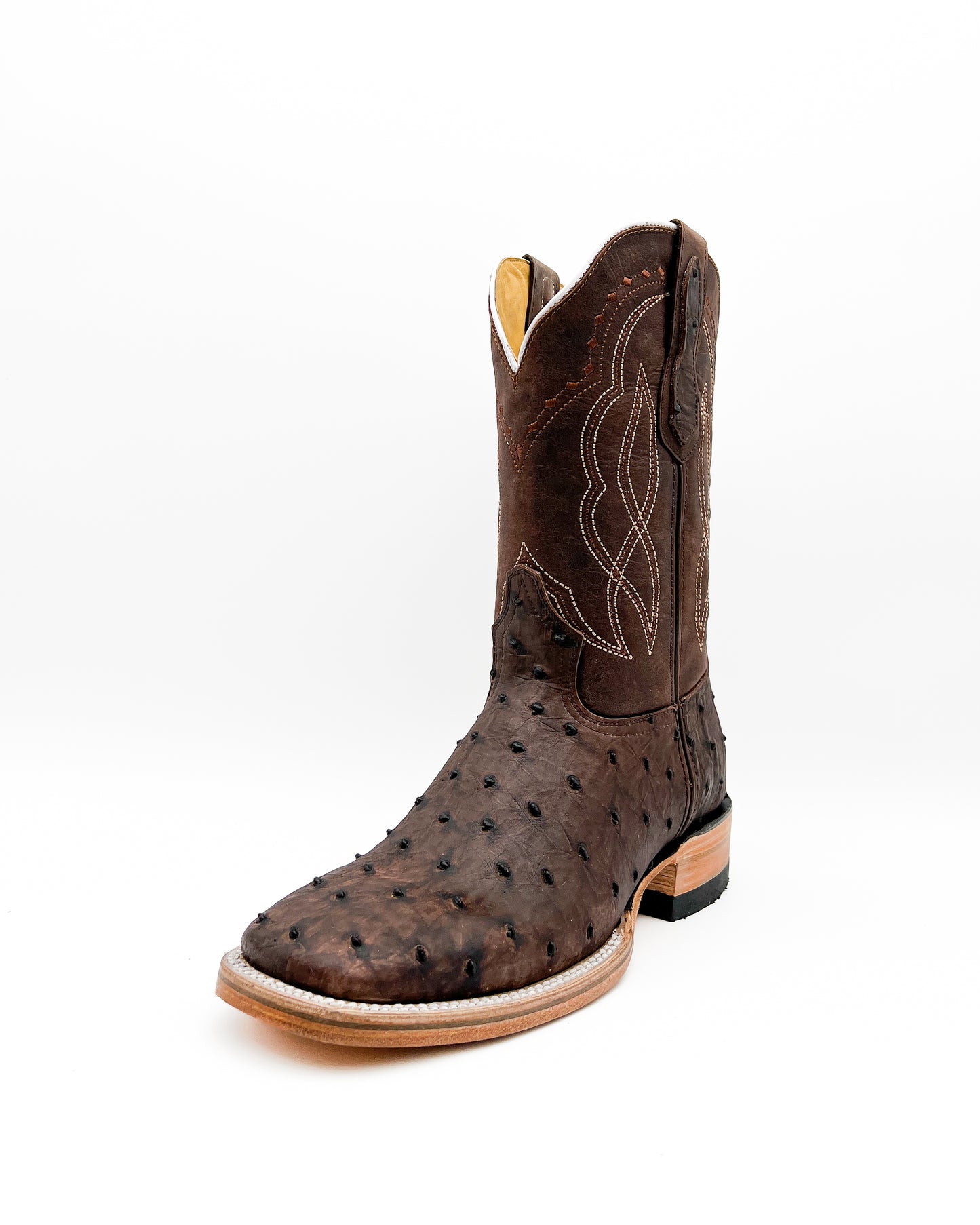 Cowboy Boot Brown Ostrich