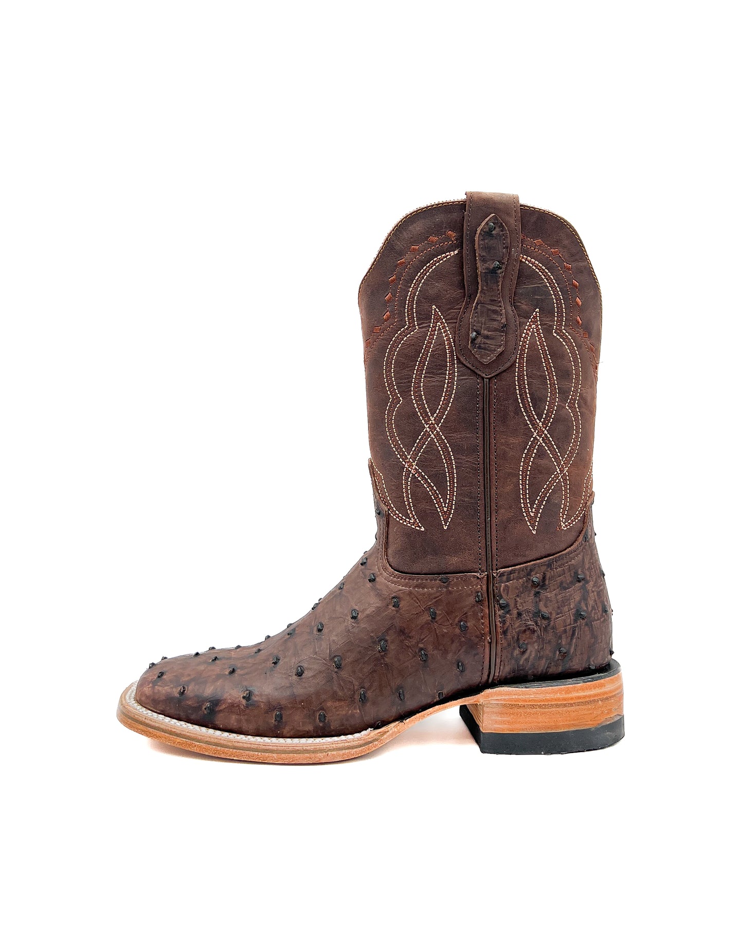 Cowboy Boot Brown Ostrich