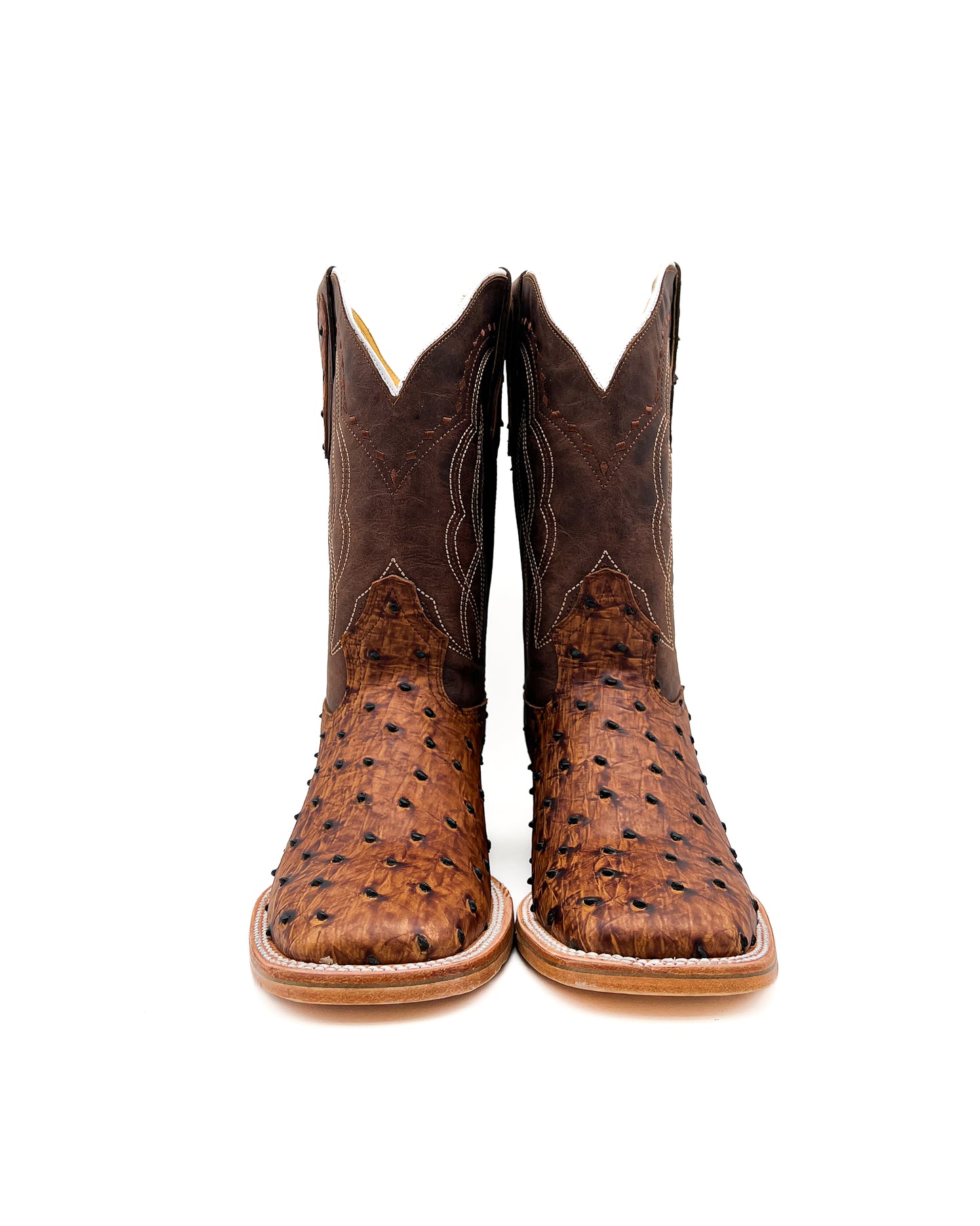 Cowboy Boot Brown Ostrich