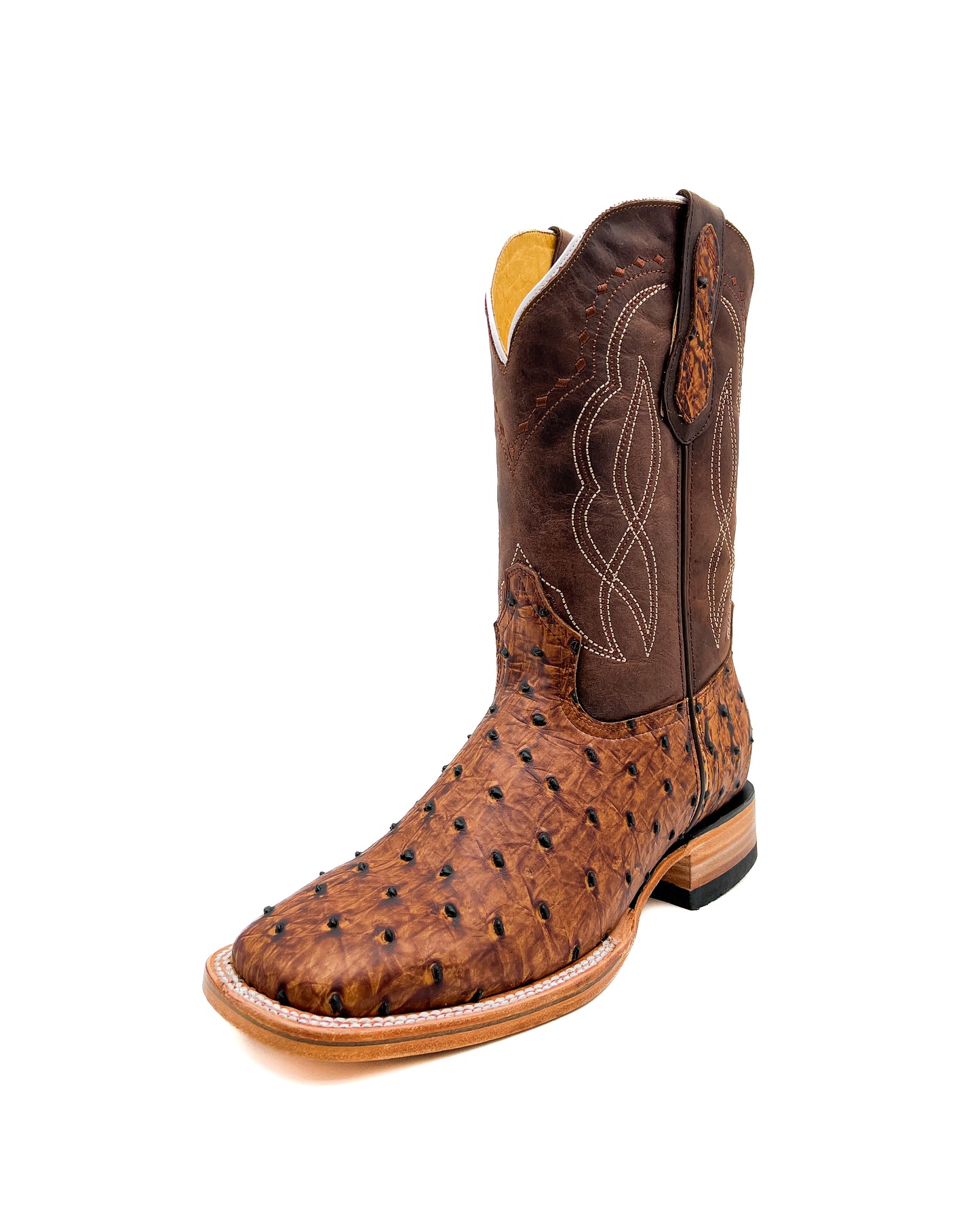 Cowboy Boot Brown Ostrich