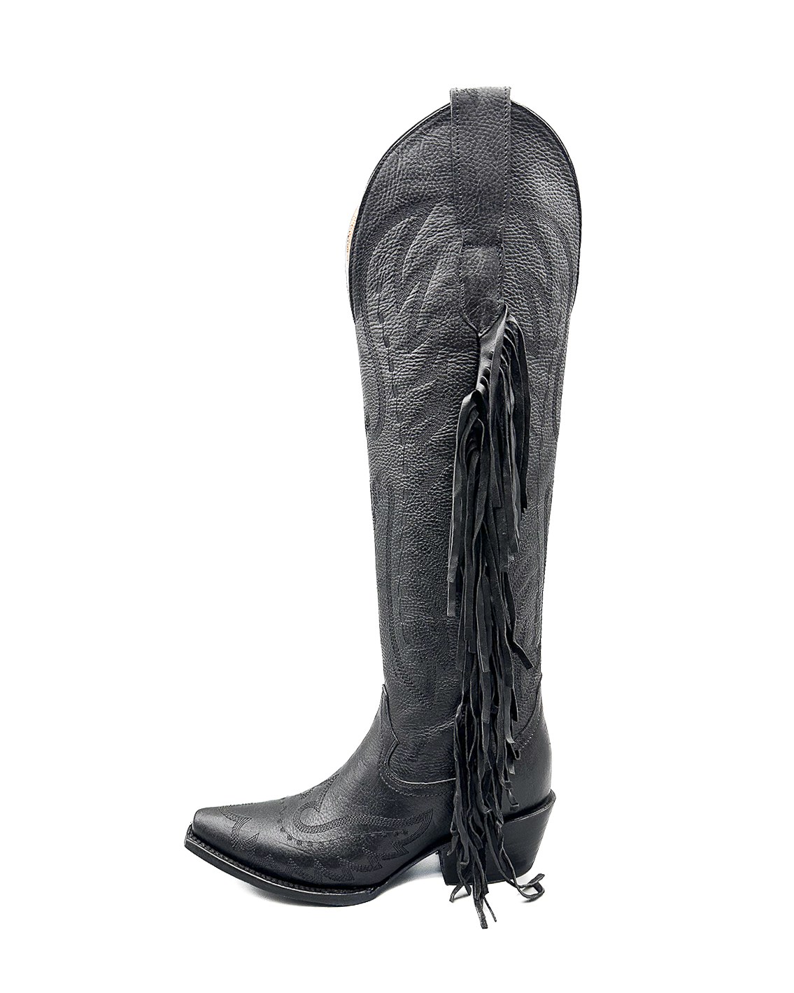 Cowboy Boot Tall Blackout Fringe
