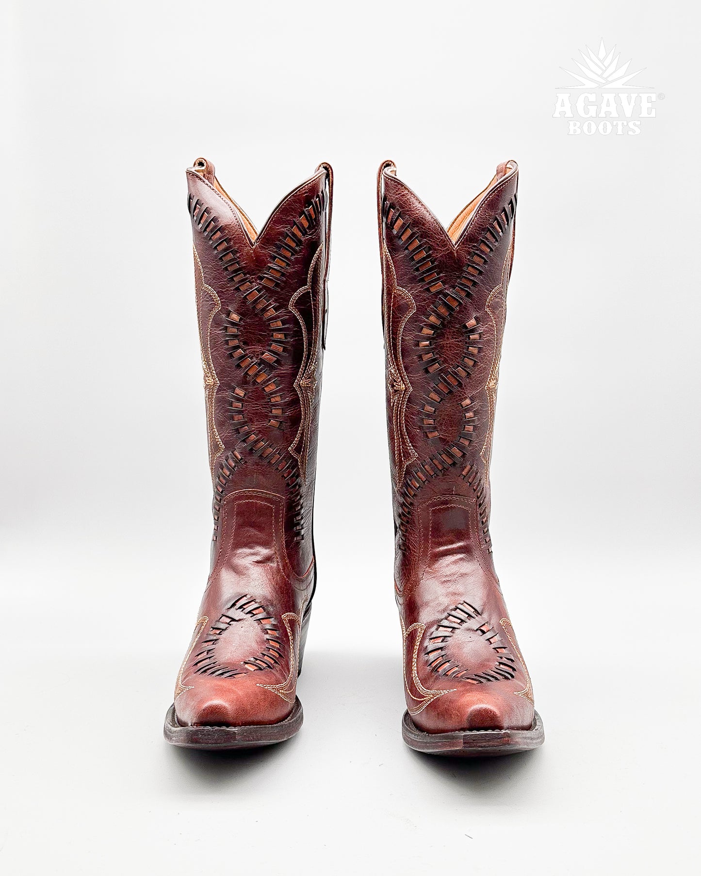 "OSLO" COGNAC | WOMEN TALL COWBOY BOOTS
