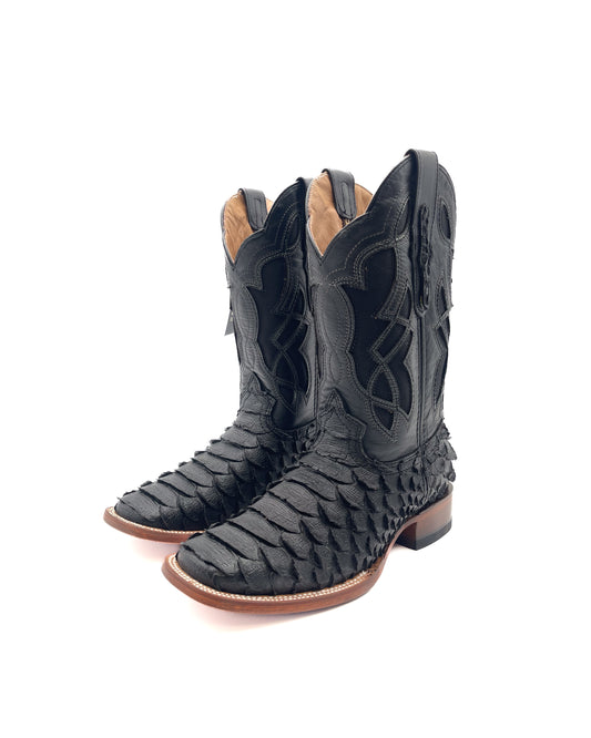 Cowboy Boot Phyton Black Matte