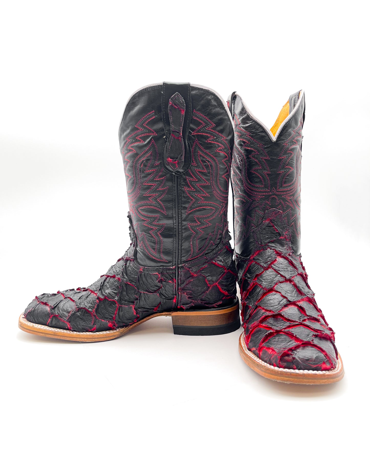 Cowboy Boot Red Pirarucu Bass