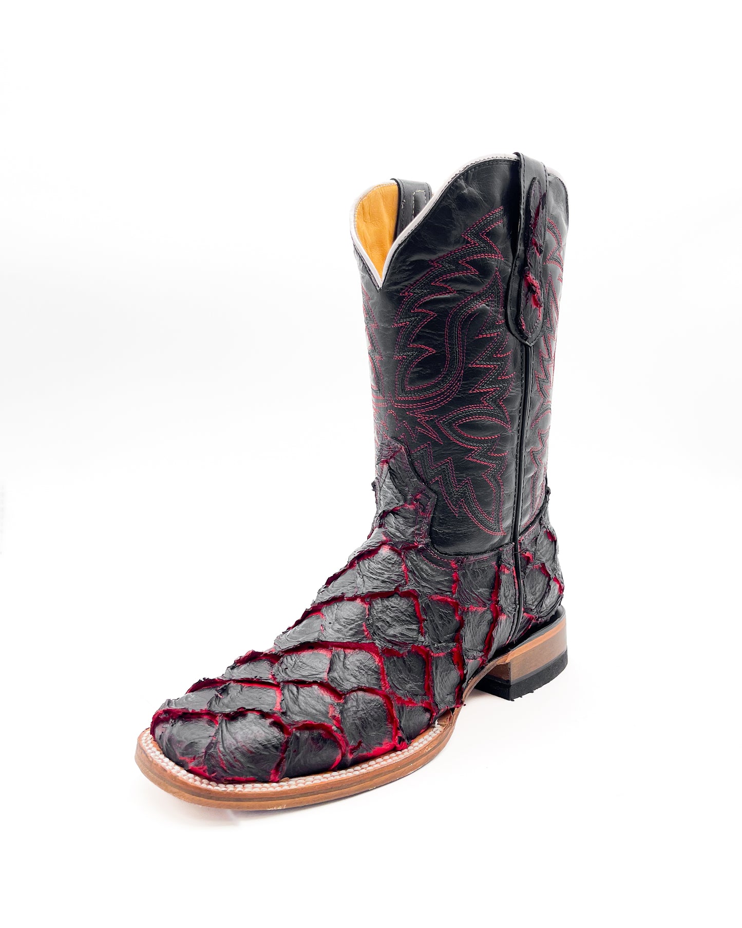 Cowboy Boot Red Pirarucu Bass