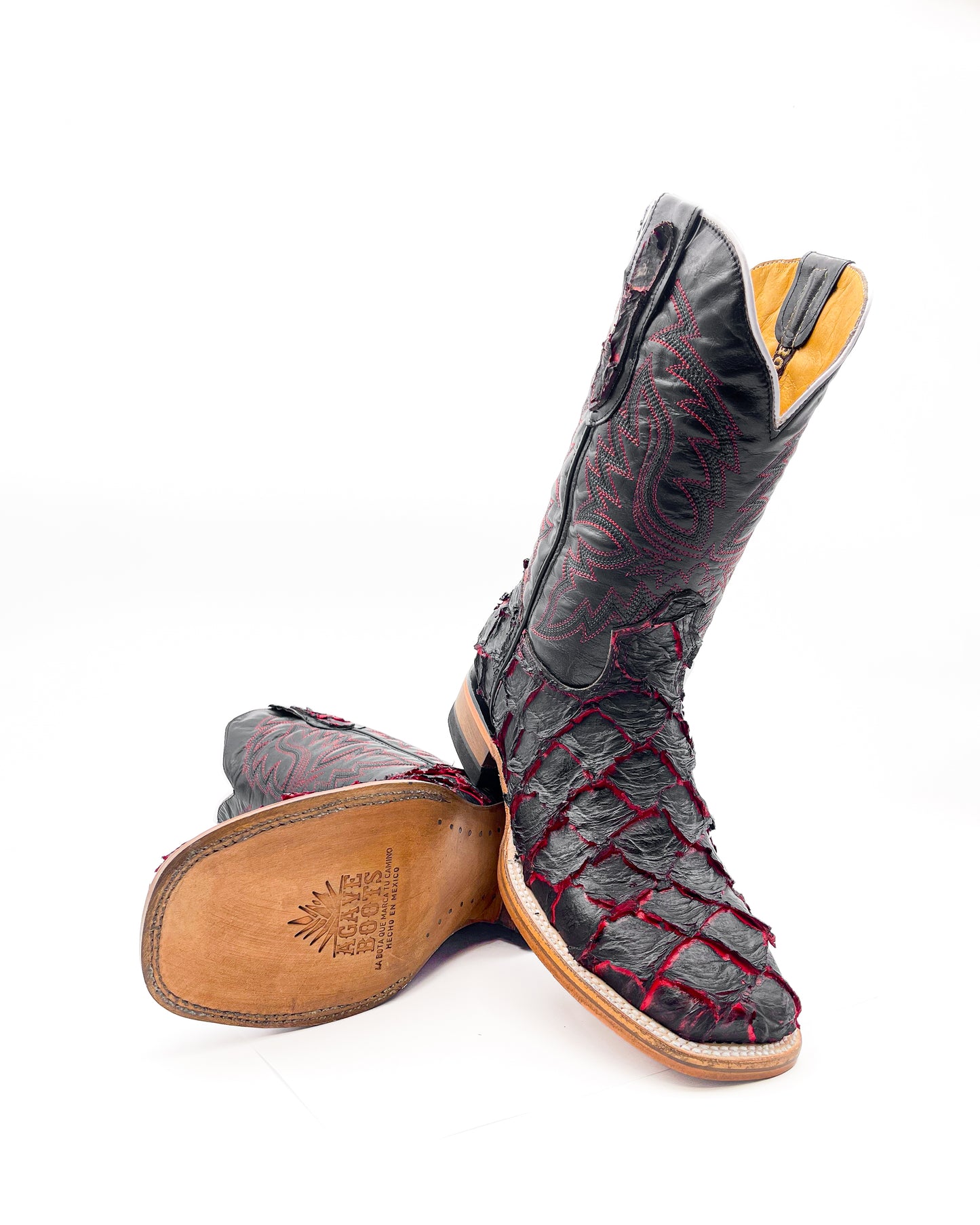 Cowboy Boot Red Pirarucu Bass