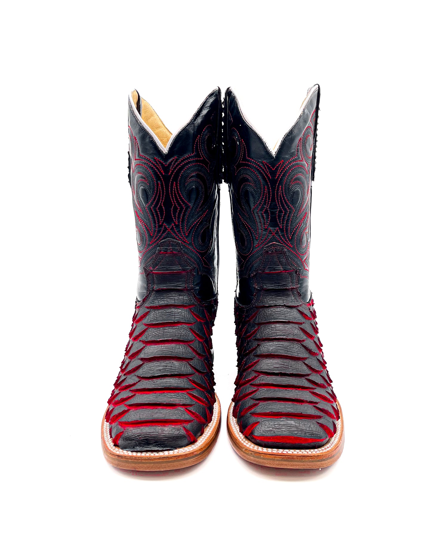 Cowboy Boot Red Python
