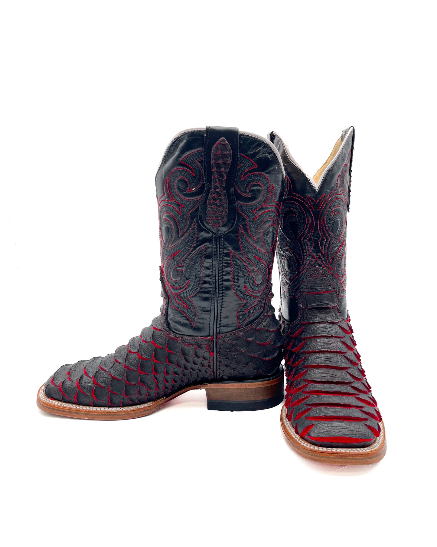 Cowboy Boot Red Python