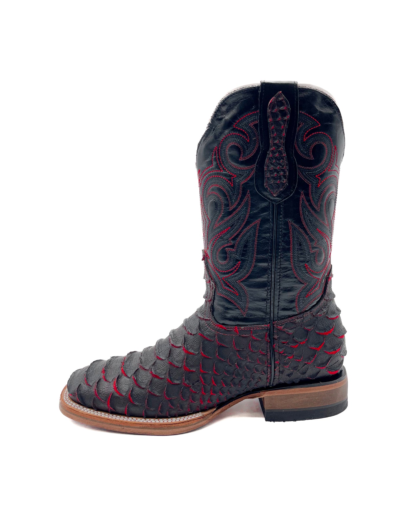 Cowboy Boot Red Python