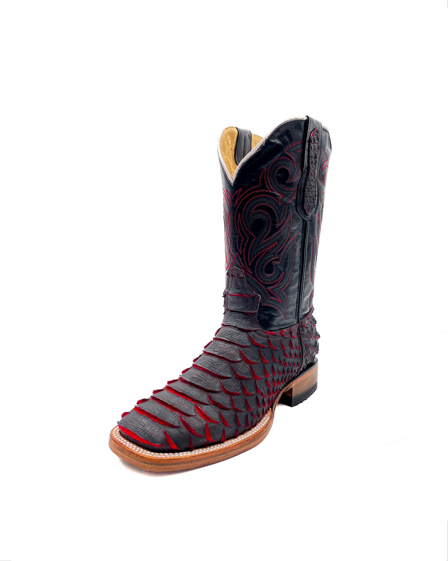 Cowboy Boot Red Python