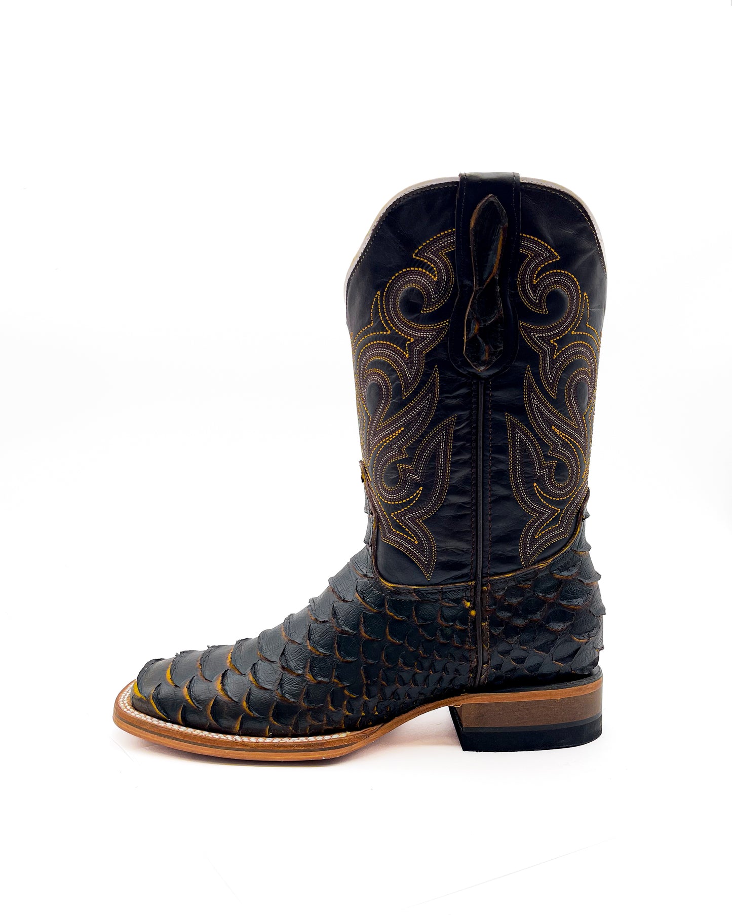 Cowboy Boot Yellow Python