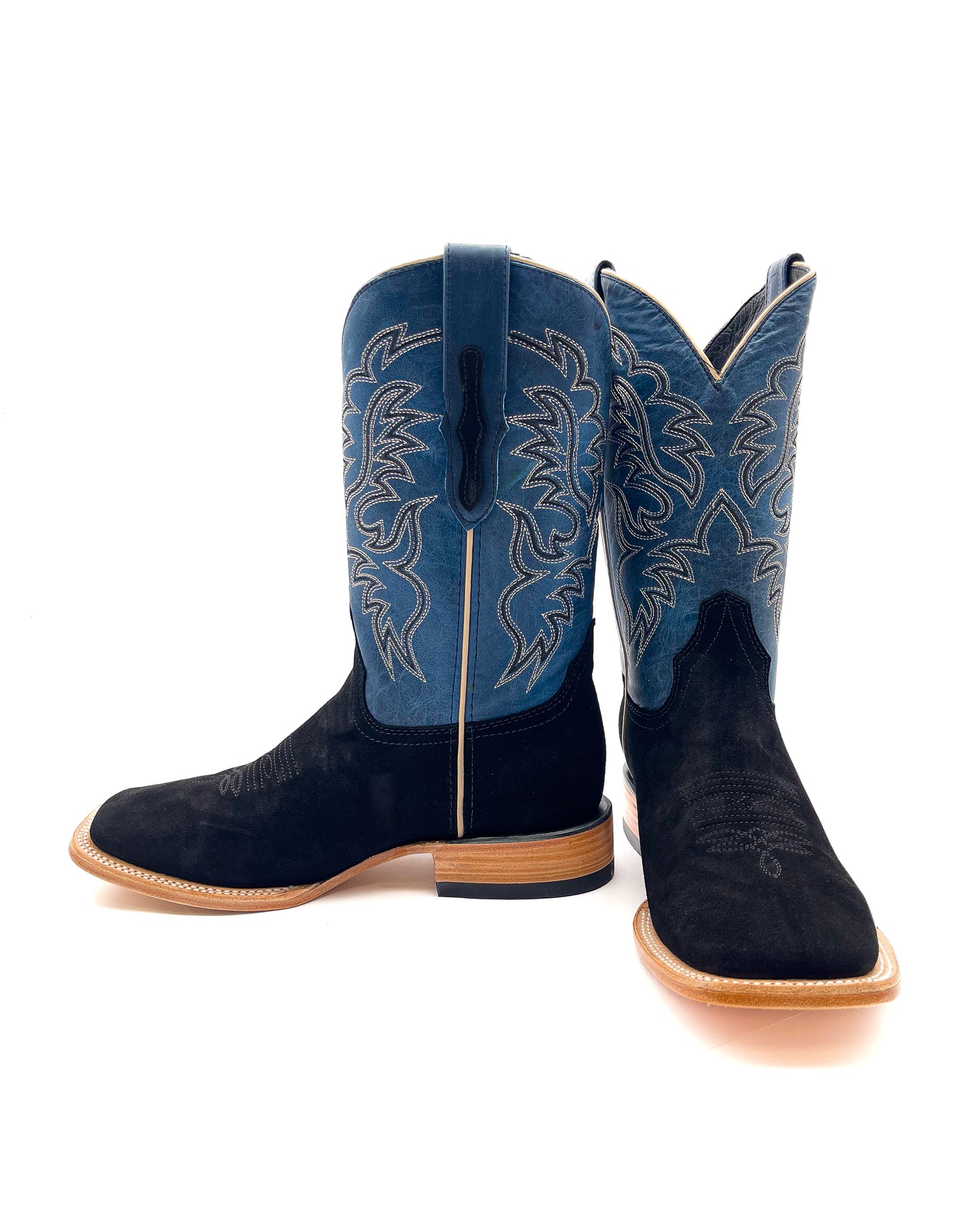 BLACK ROUGH OUT | MEN’S COWBOY BOOTS