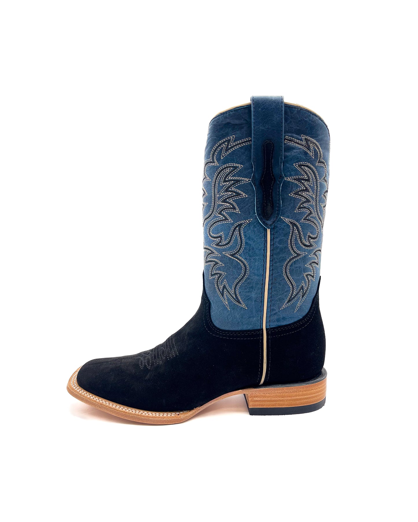 BLACK ROUGH OUT | MEN’S COWBOY BOOTS