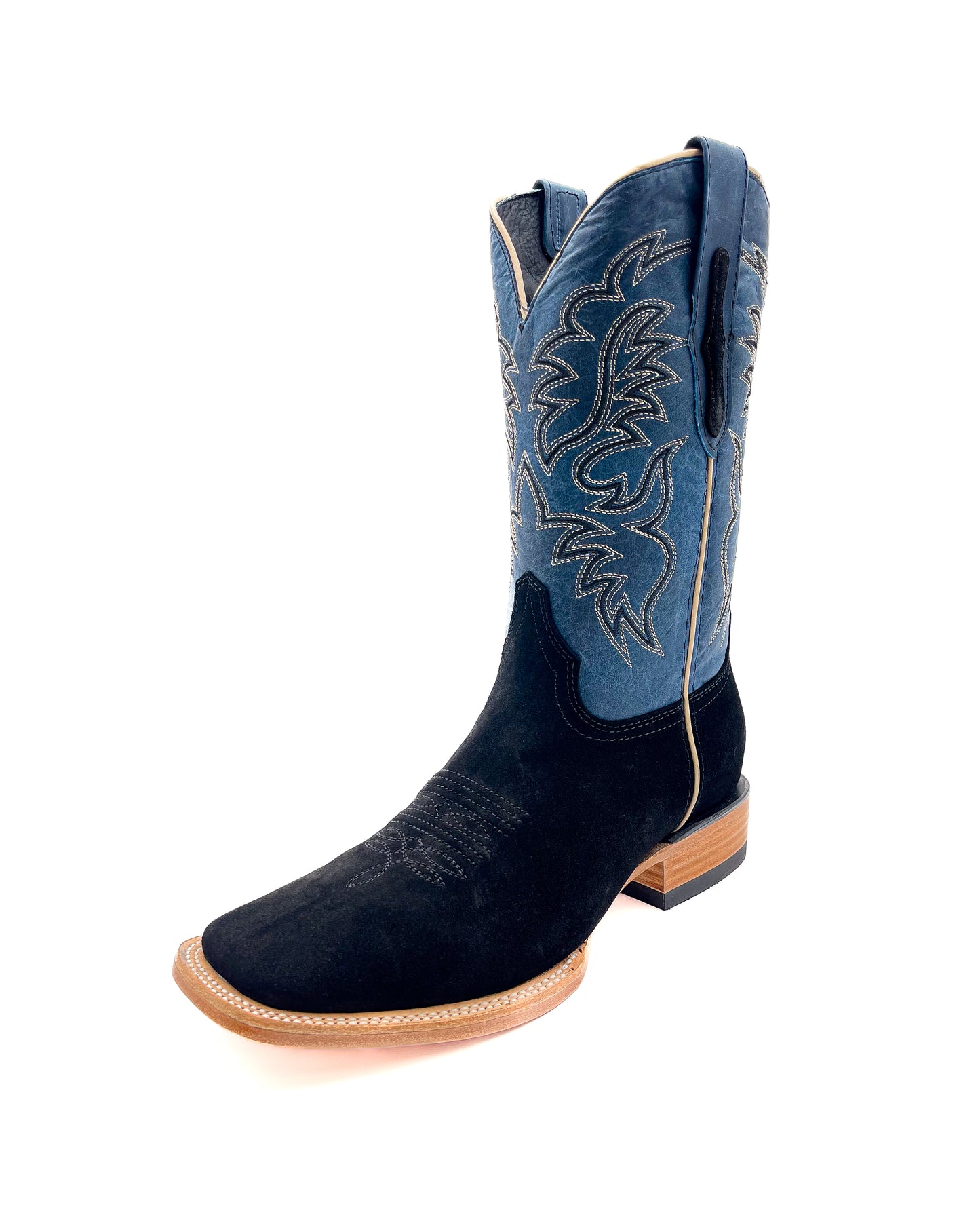 BLACK ROUGH OUT | MEN’S COWBOY BOOTS