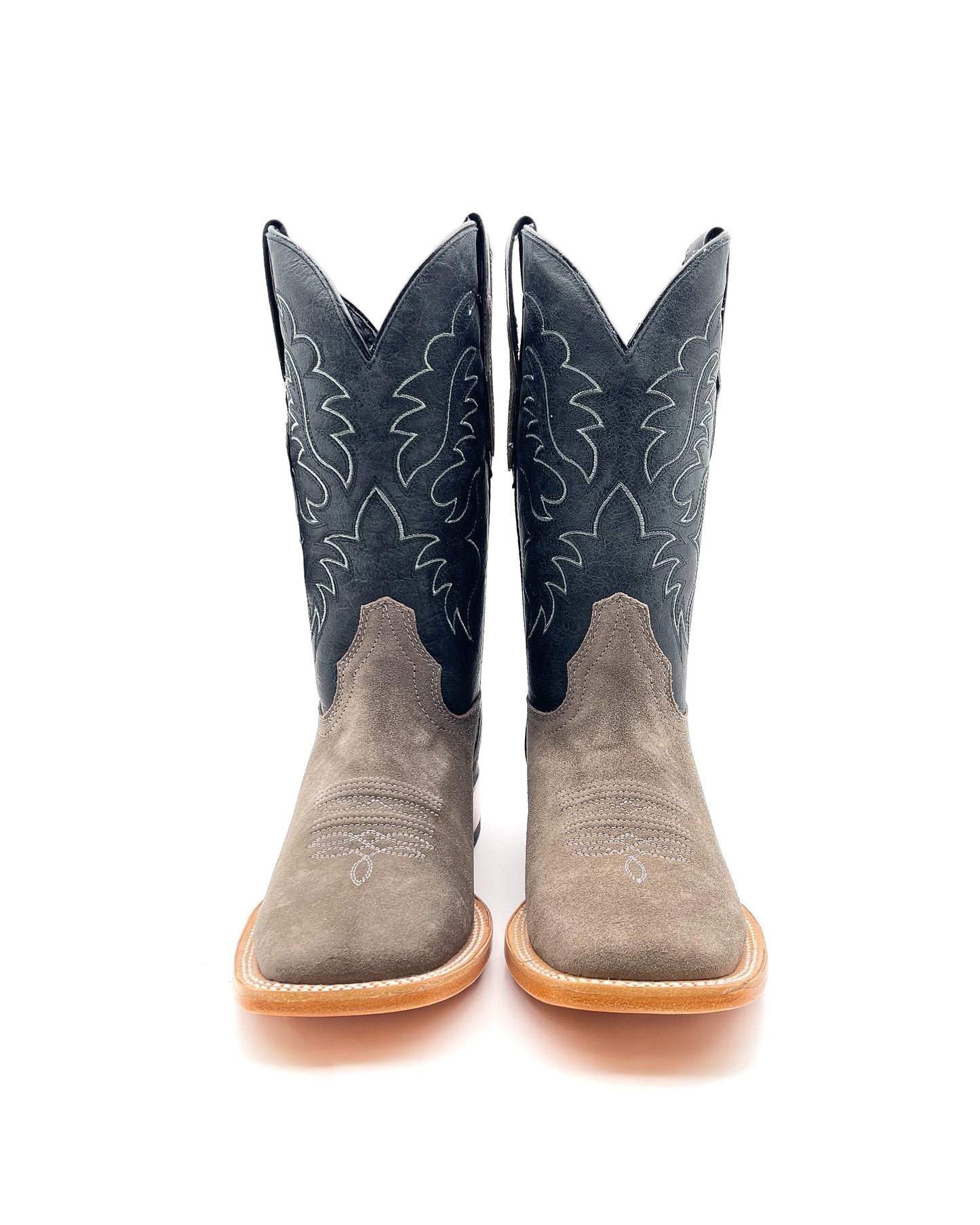 Cowboy Boot in Gray Rough Out
