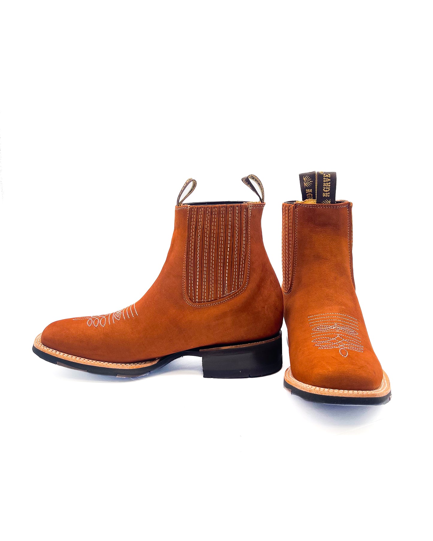 Ankle Boot Light Brown Nobuck Rubber Sole
