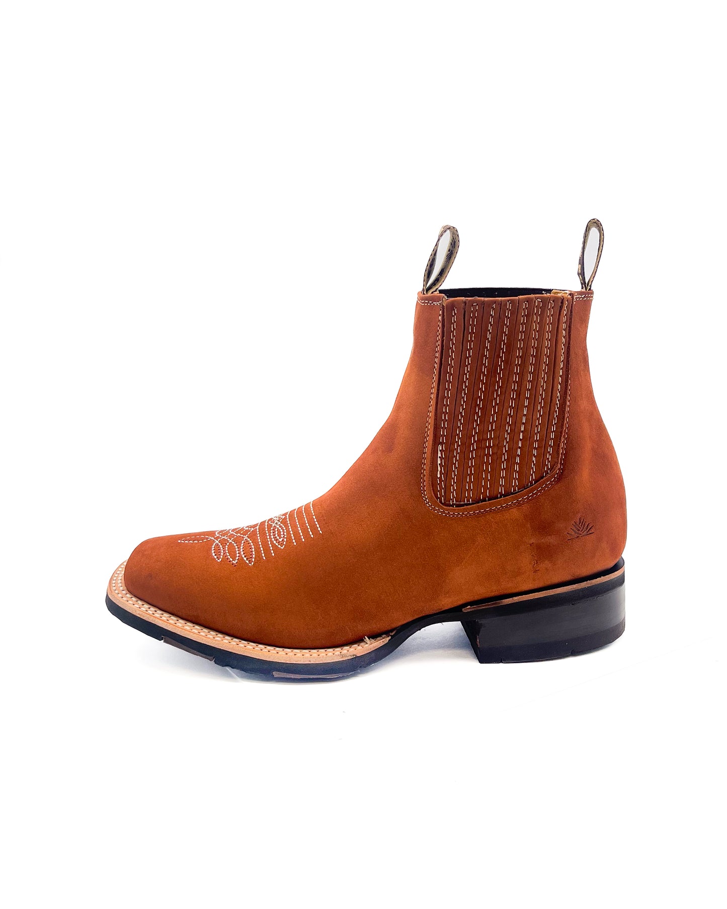 Ankle Boot Light Brown Nobuck Rubber Sole