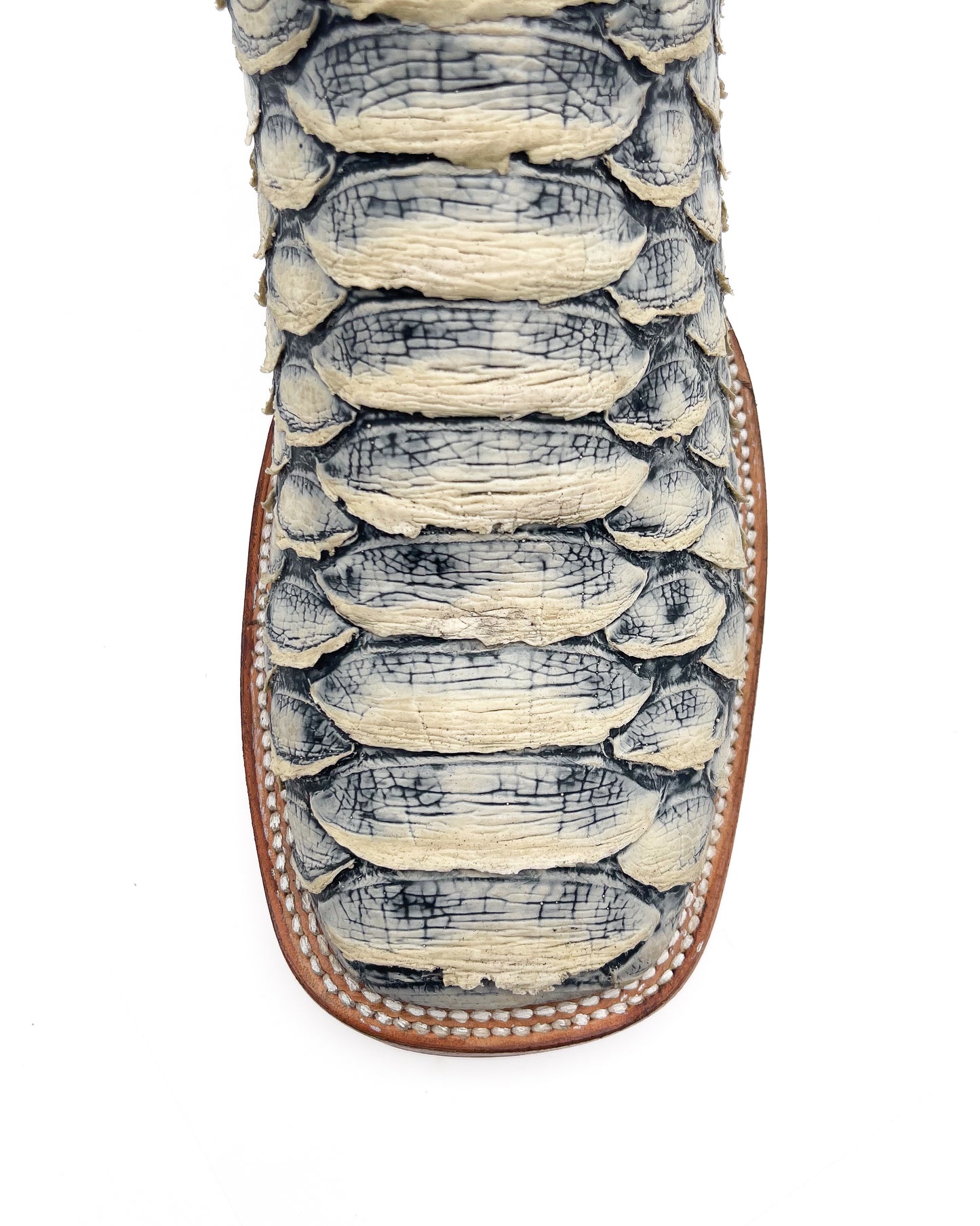 WHITE PYTHON | MEN SQUARE TOE WESTERN COWBOY BOOTS