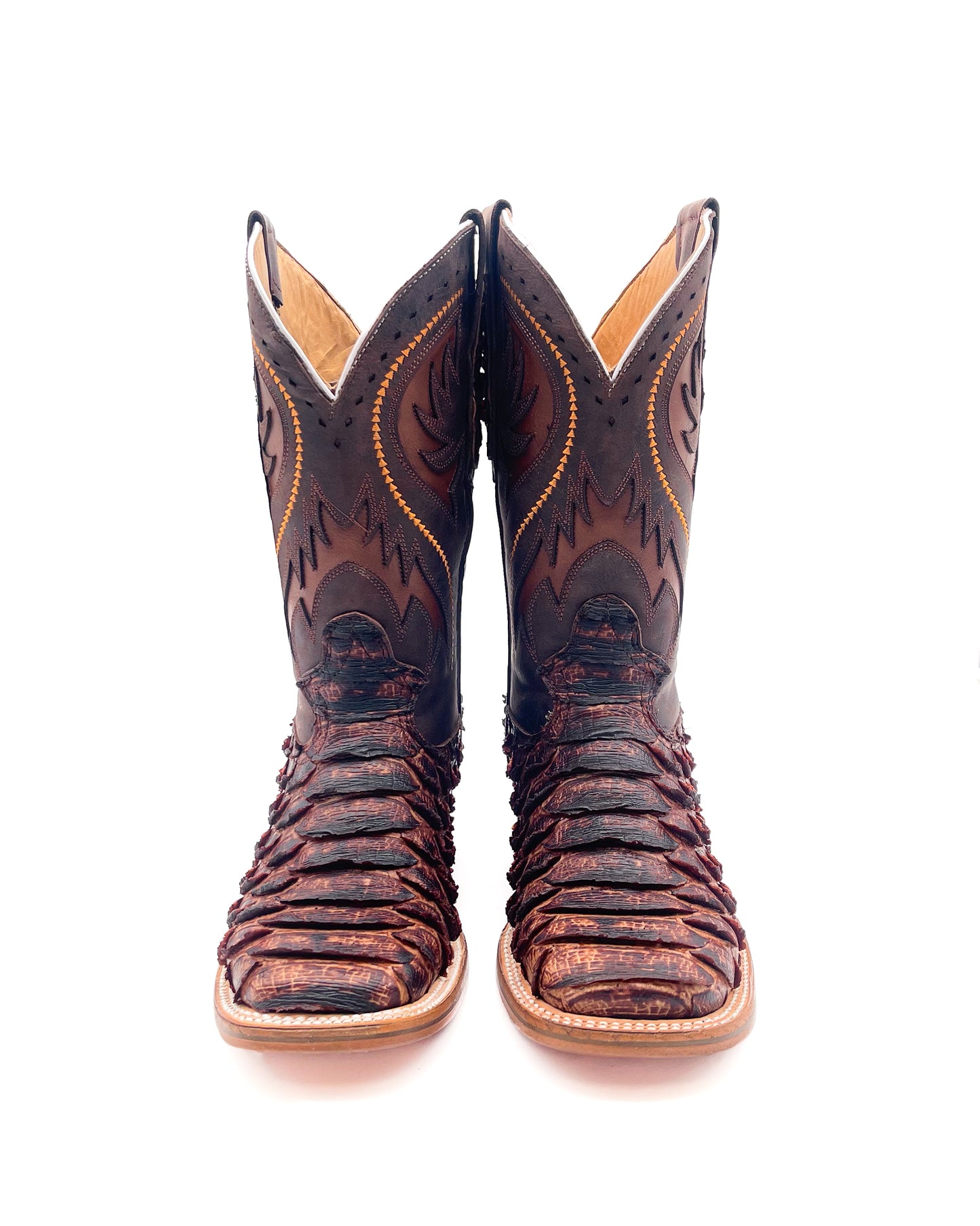 Cowboy Boot Python Cognac
