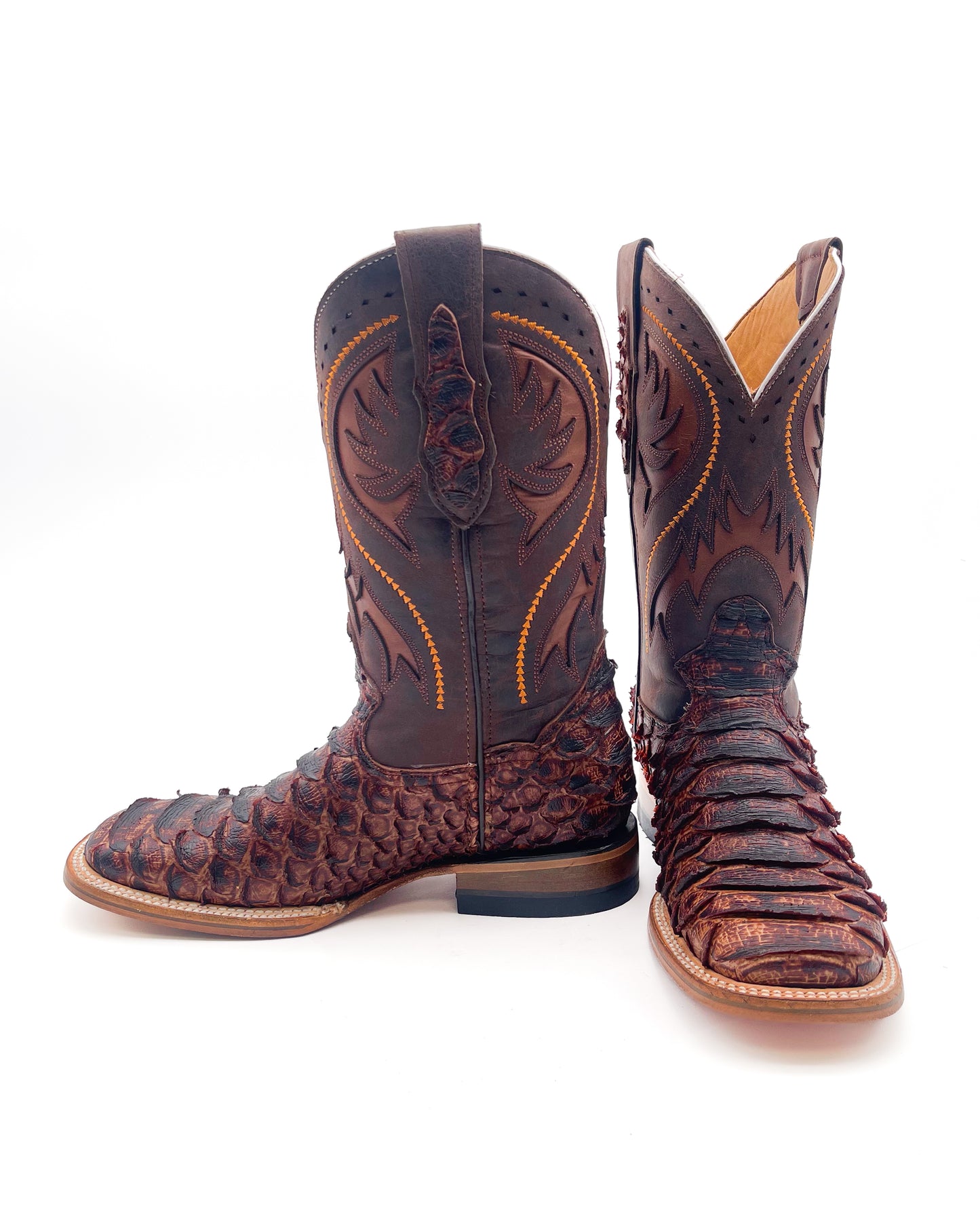 Cowboy Boot Python Cognac