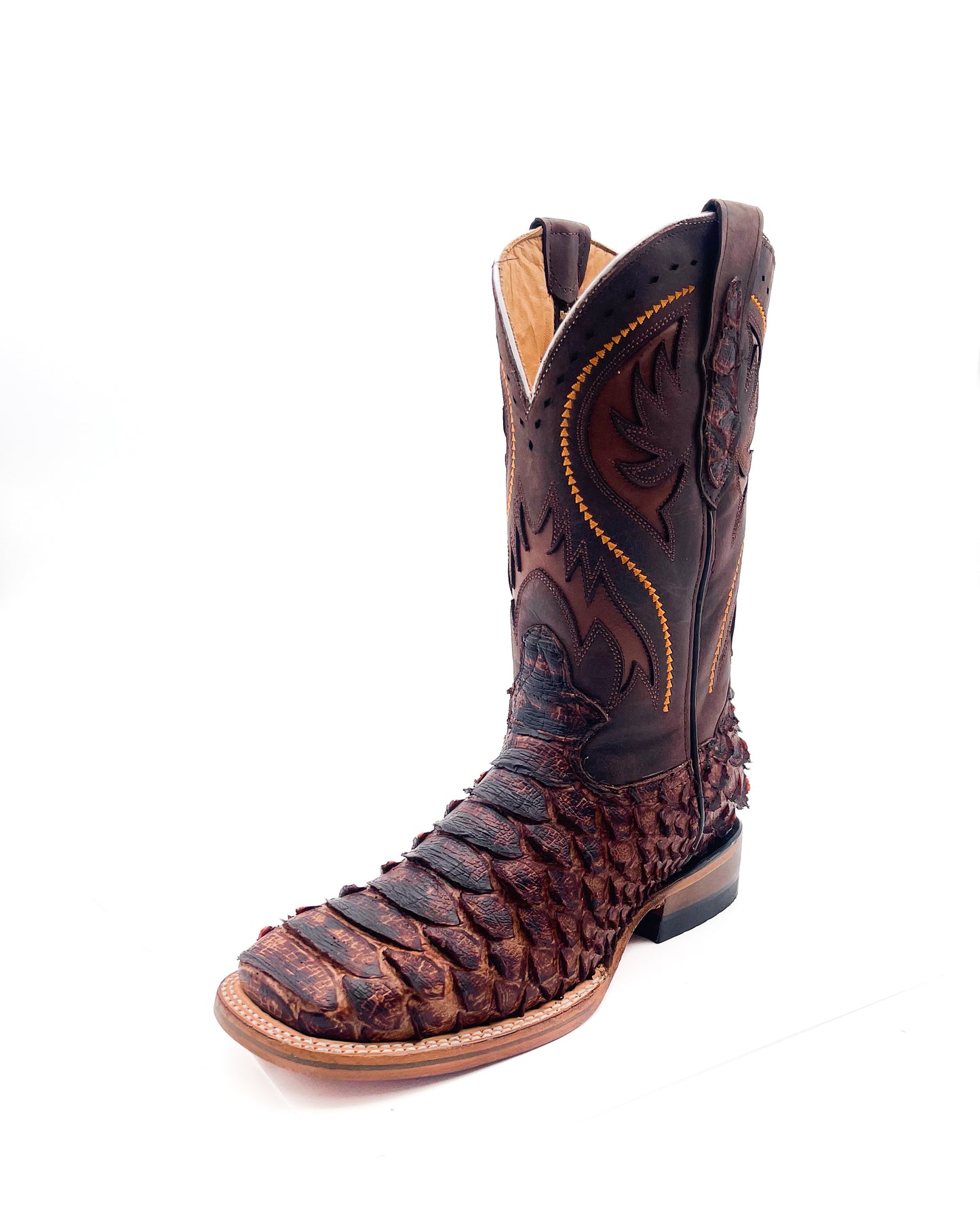 Cowboy Boot Python Cognac