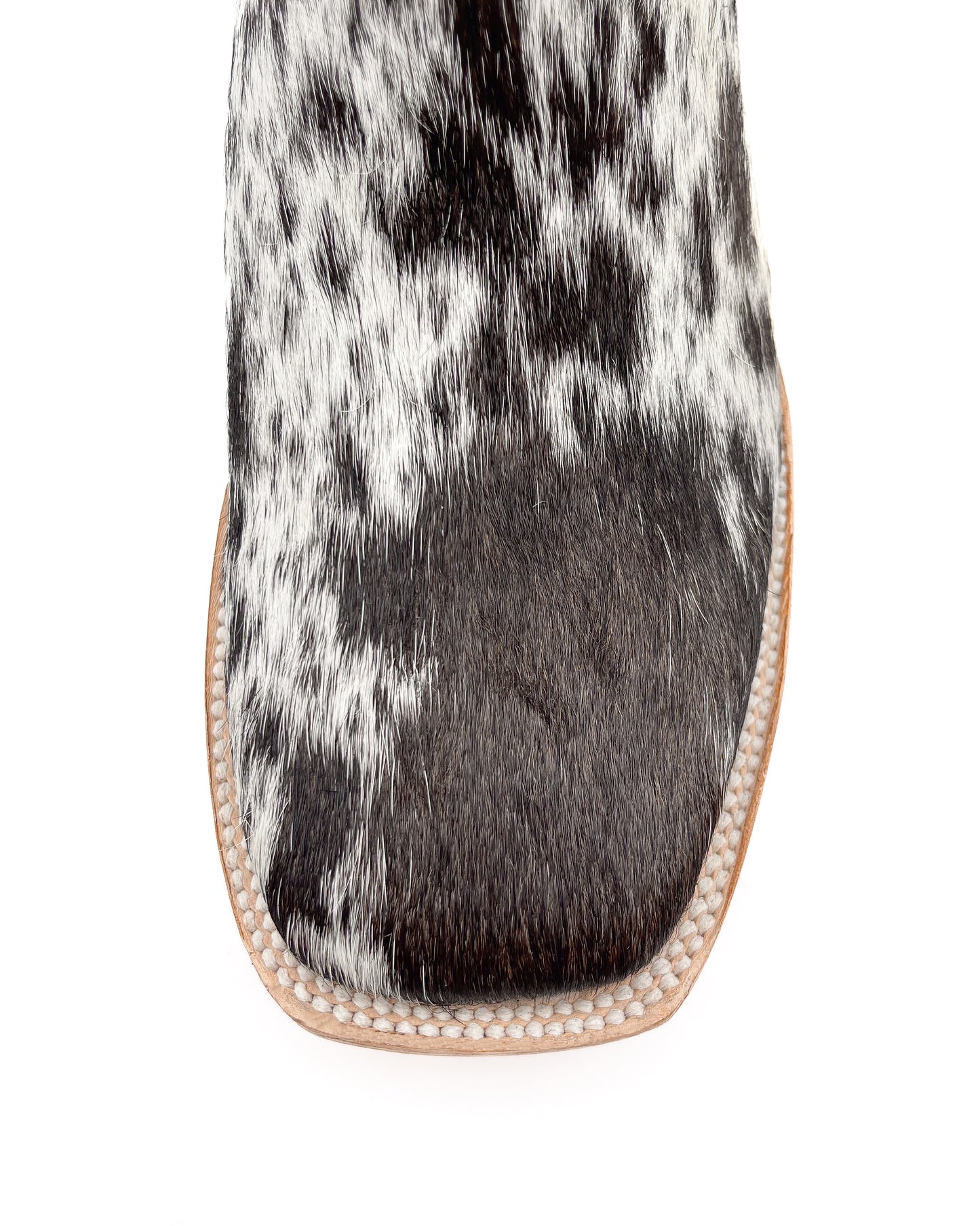 COWHIDE BLACK AZTEC | MEN SQUARE TOE WESTERN COWBOY BOOTS