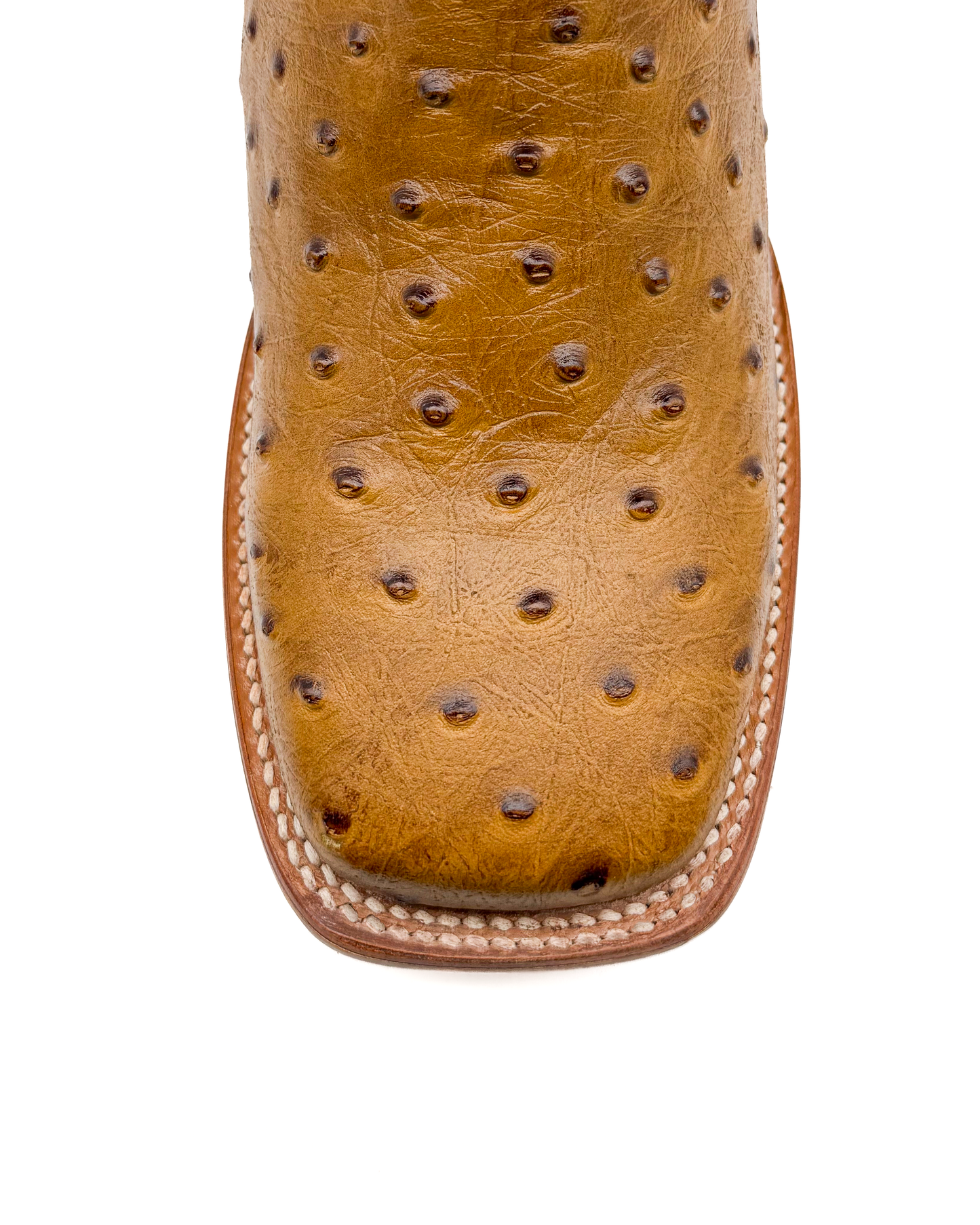 Cowboy Boot Ostrich Light Brown