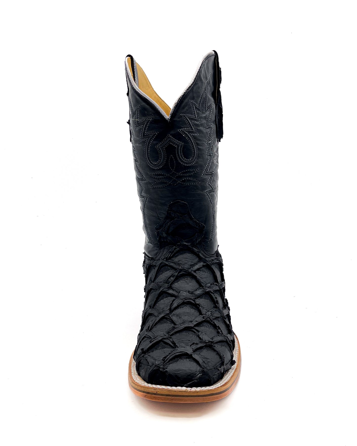 Cowboy Boot Black Pirarucu Bass