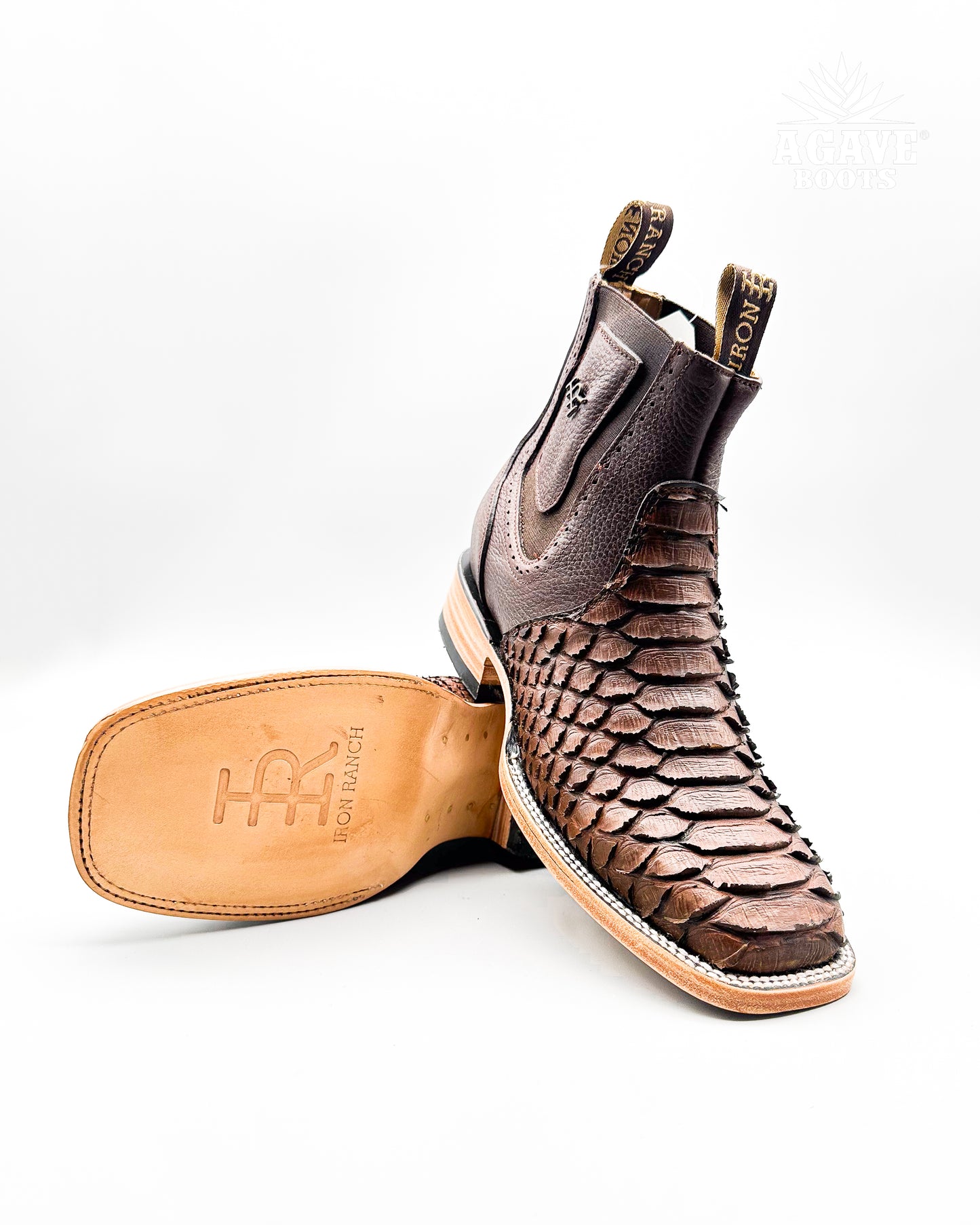 Ankle Boot Python Brown