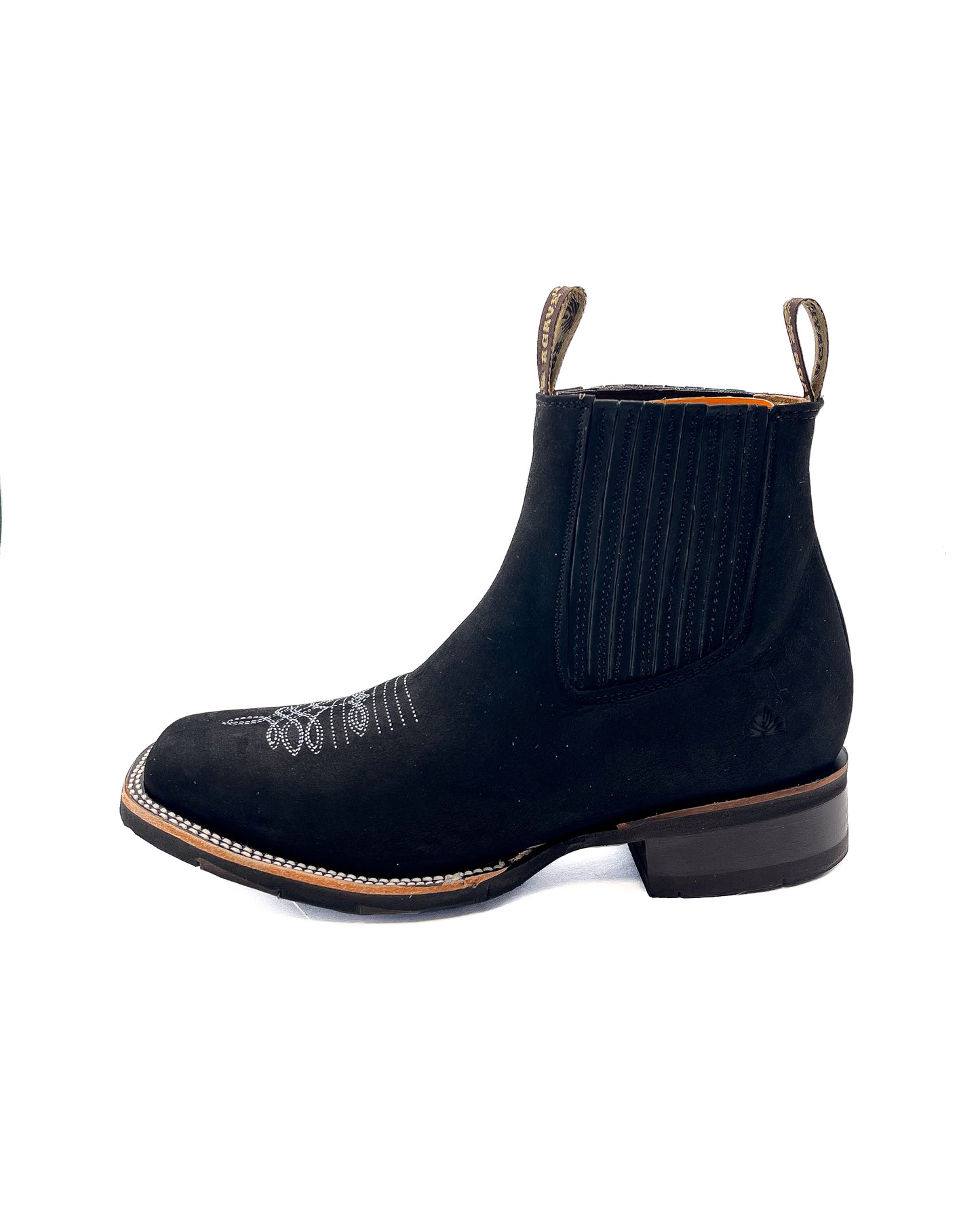 Ankle Boot Black Nobuck Rubber Sole