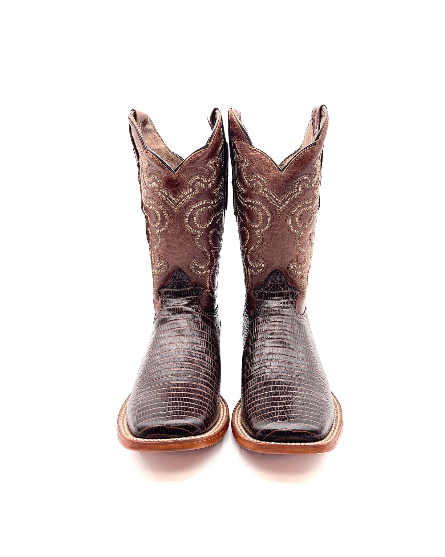 Cowboy Boot Brown Lizard