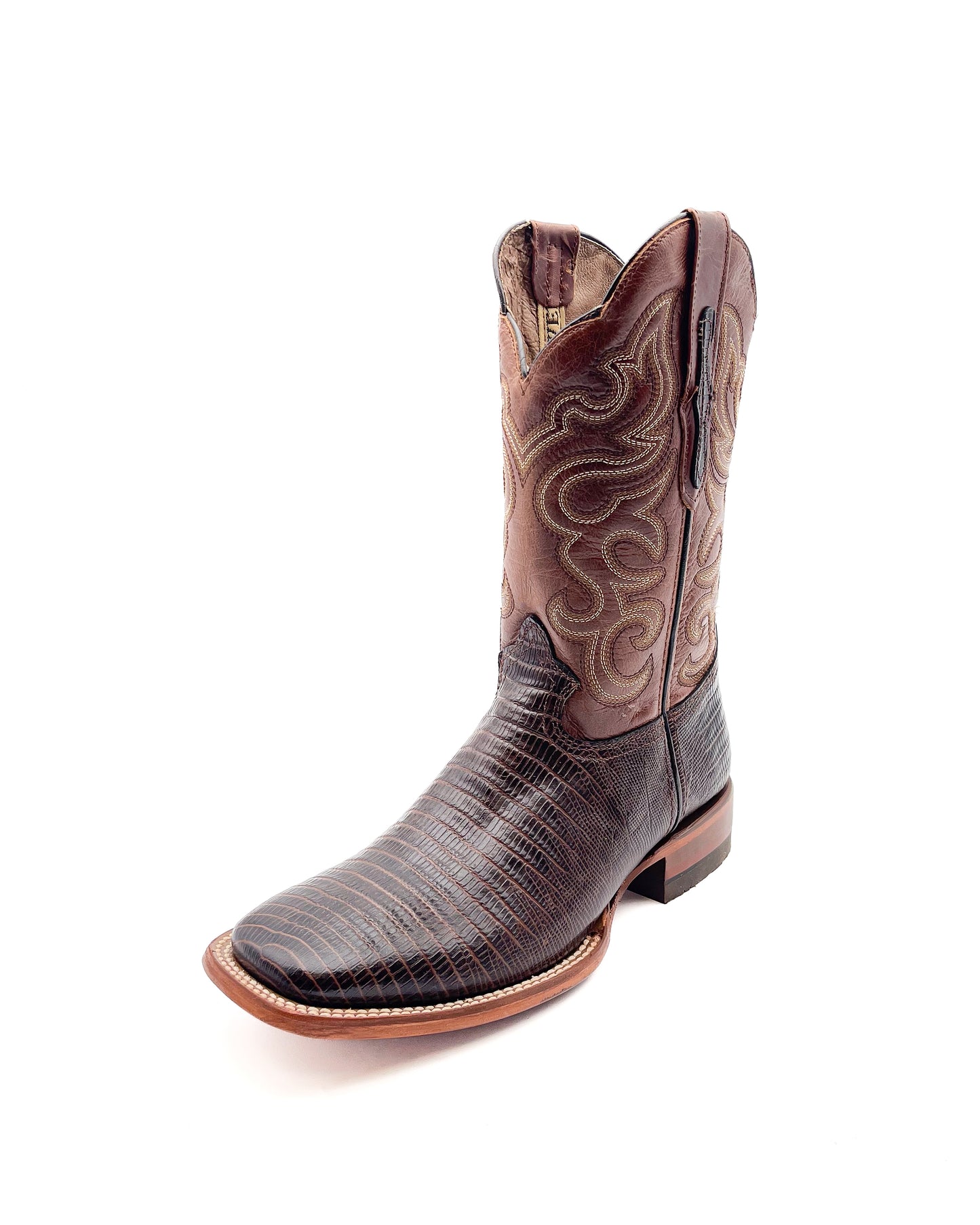Cowboy Boot Brown Lizard