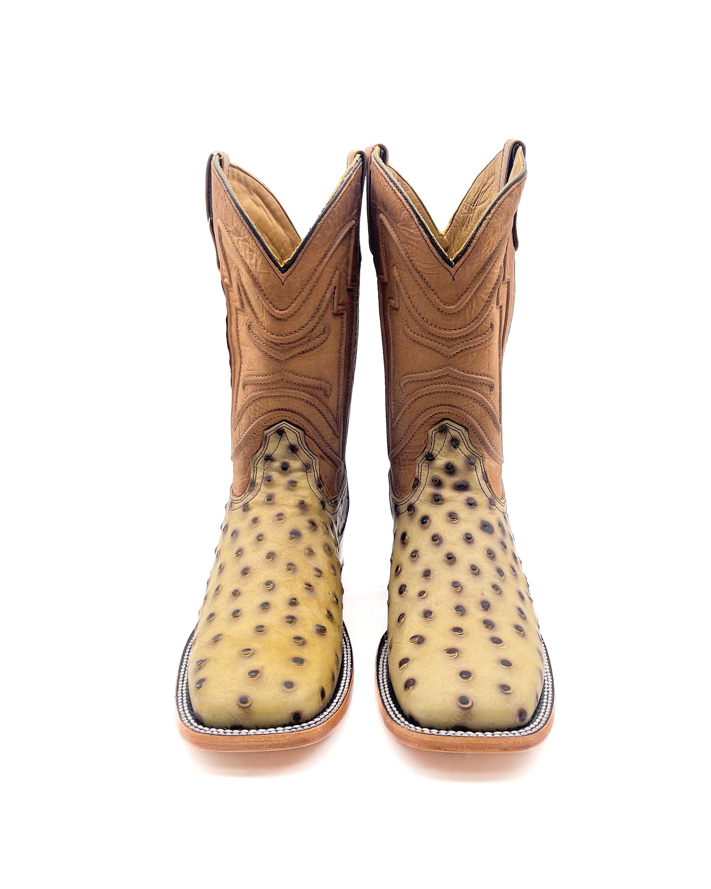 Cowboy Boot Tan Ostrich