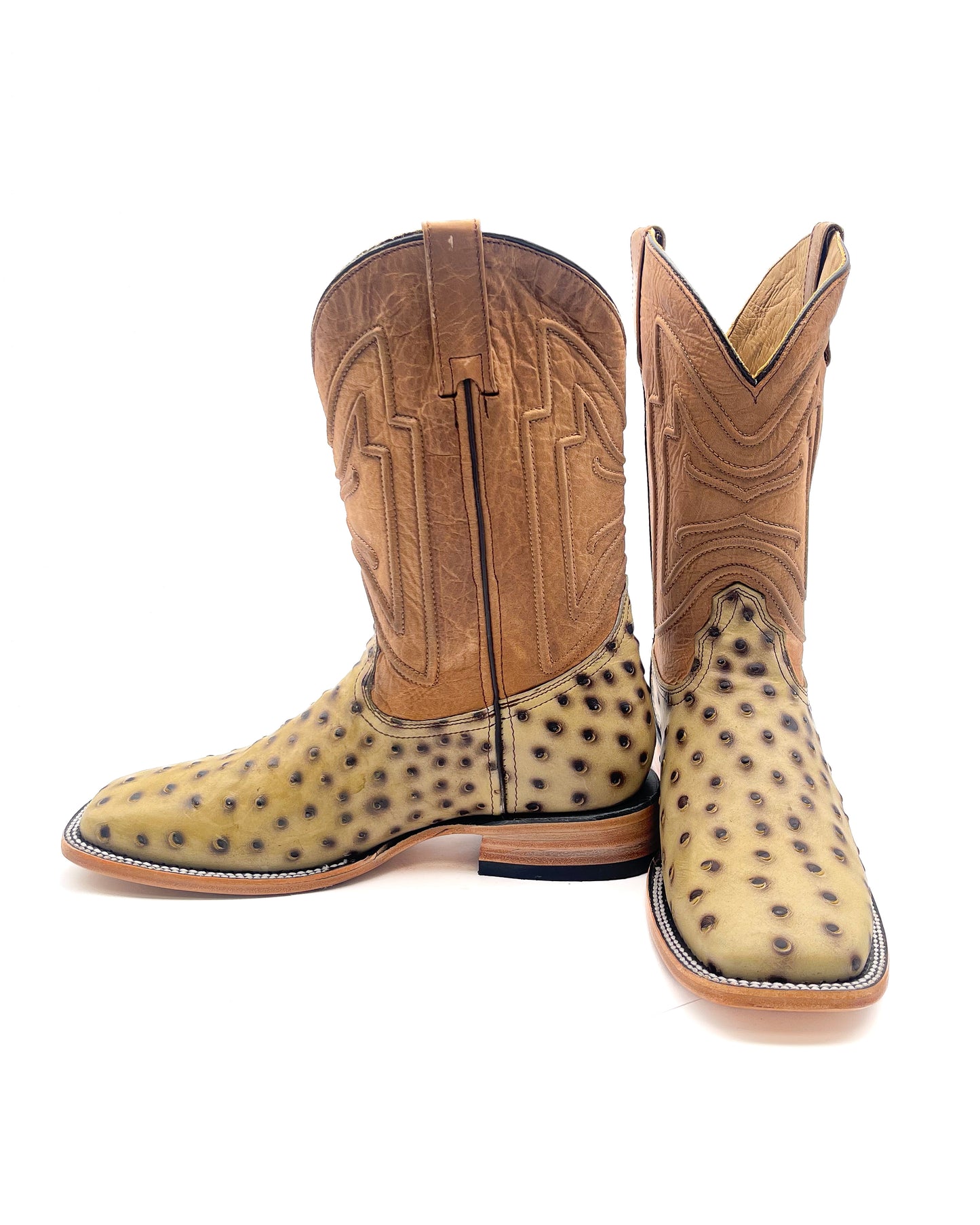 Cowboy Boot Tan Ostrich