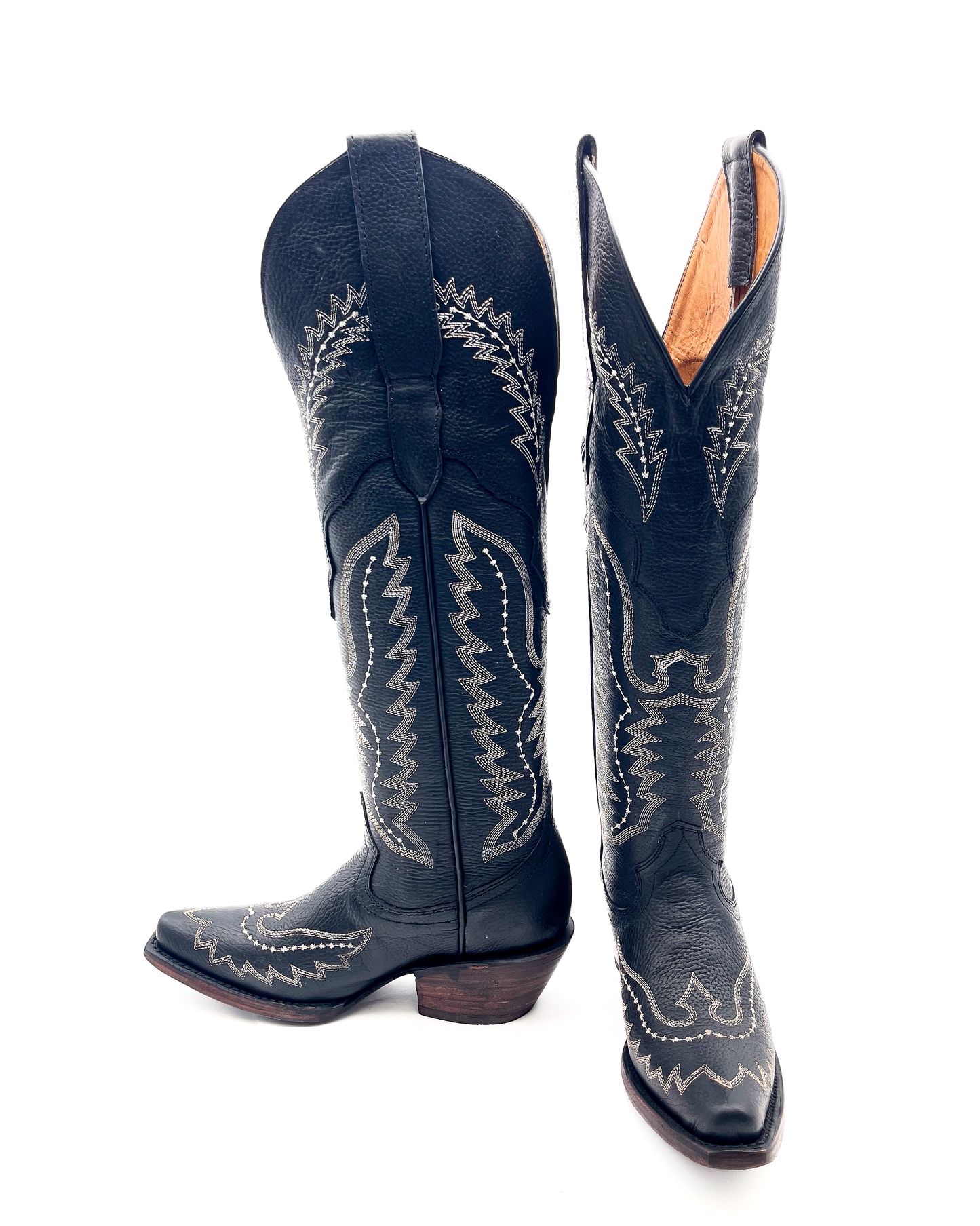 Cowboy Boot Tall Alice Black