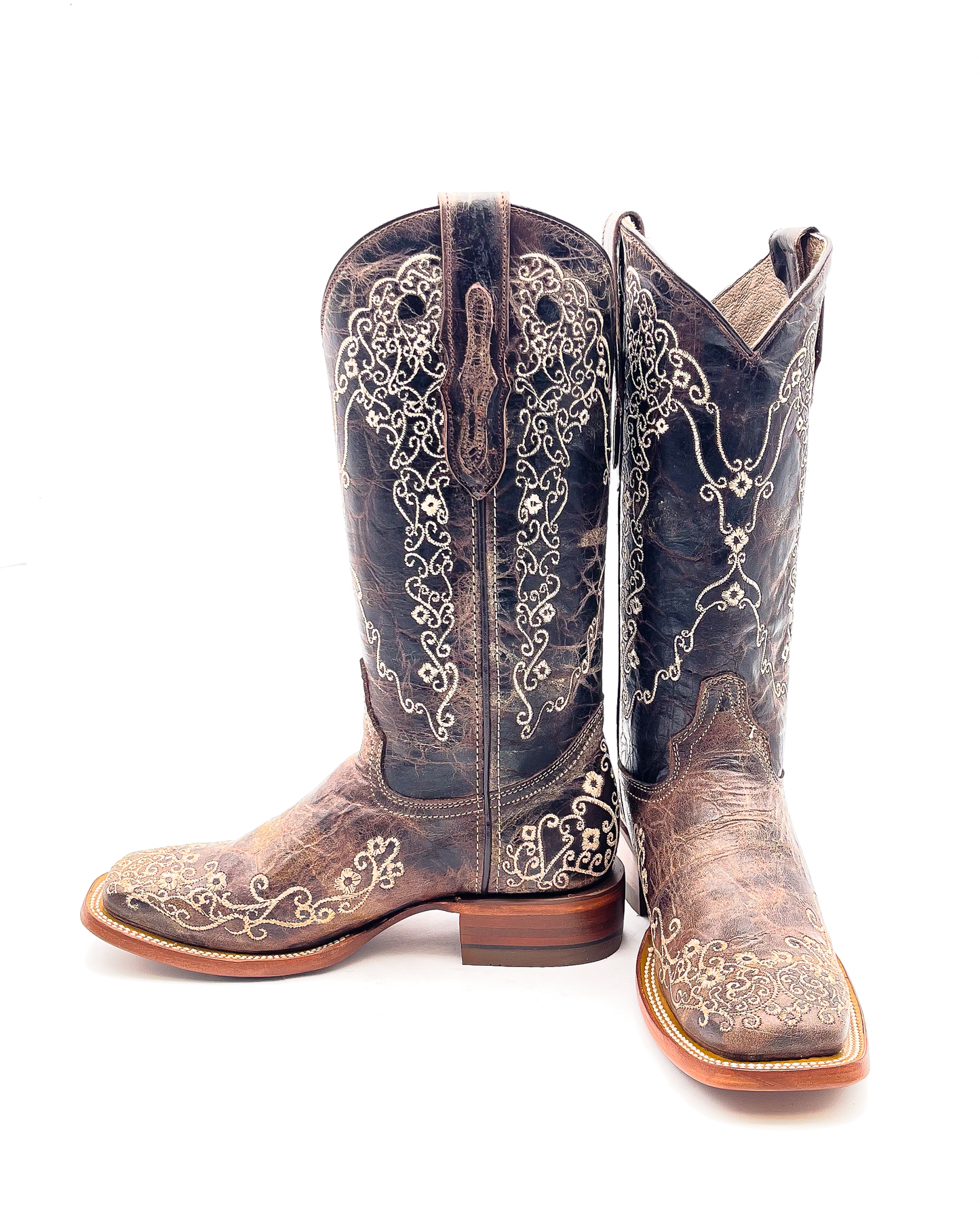 Cowboy Boot Madrid Brown Crater