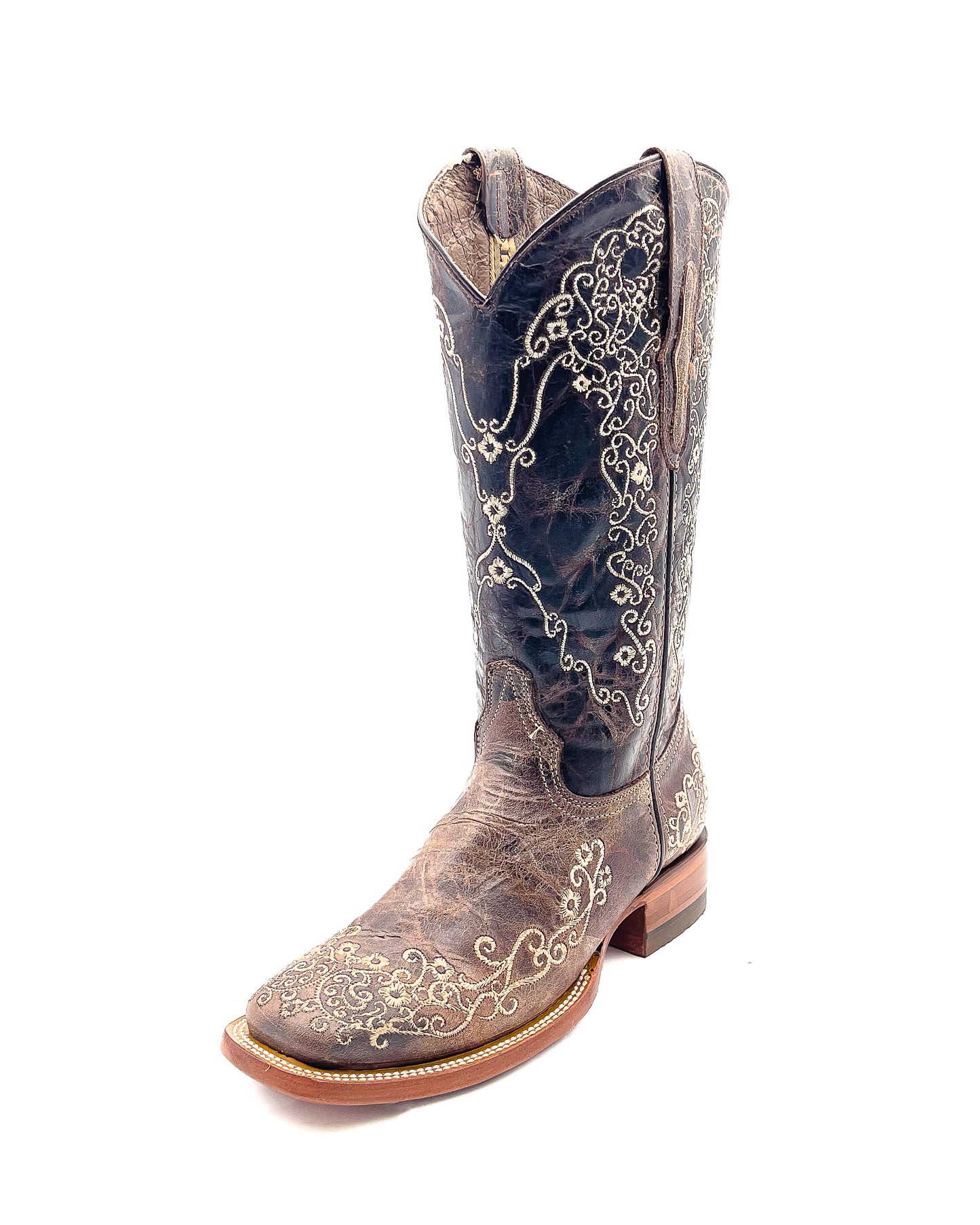 Cowboy Boot Madrid Brown Crater