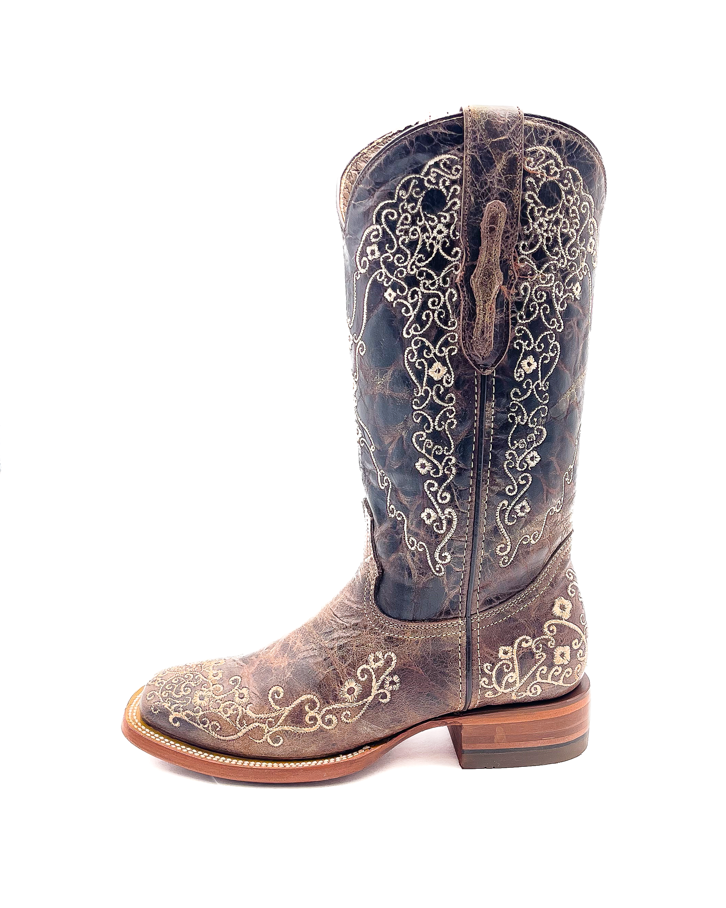 Cowboy Boot Madrid Brown Crater