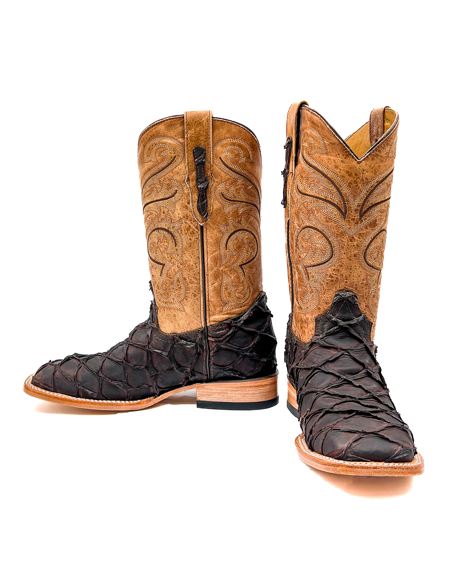 Cowboy Boot Brown Pirarucu Bass
