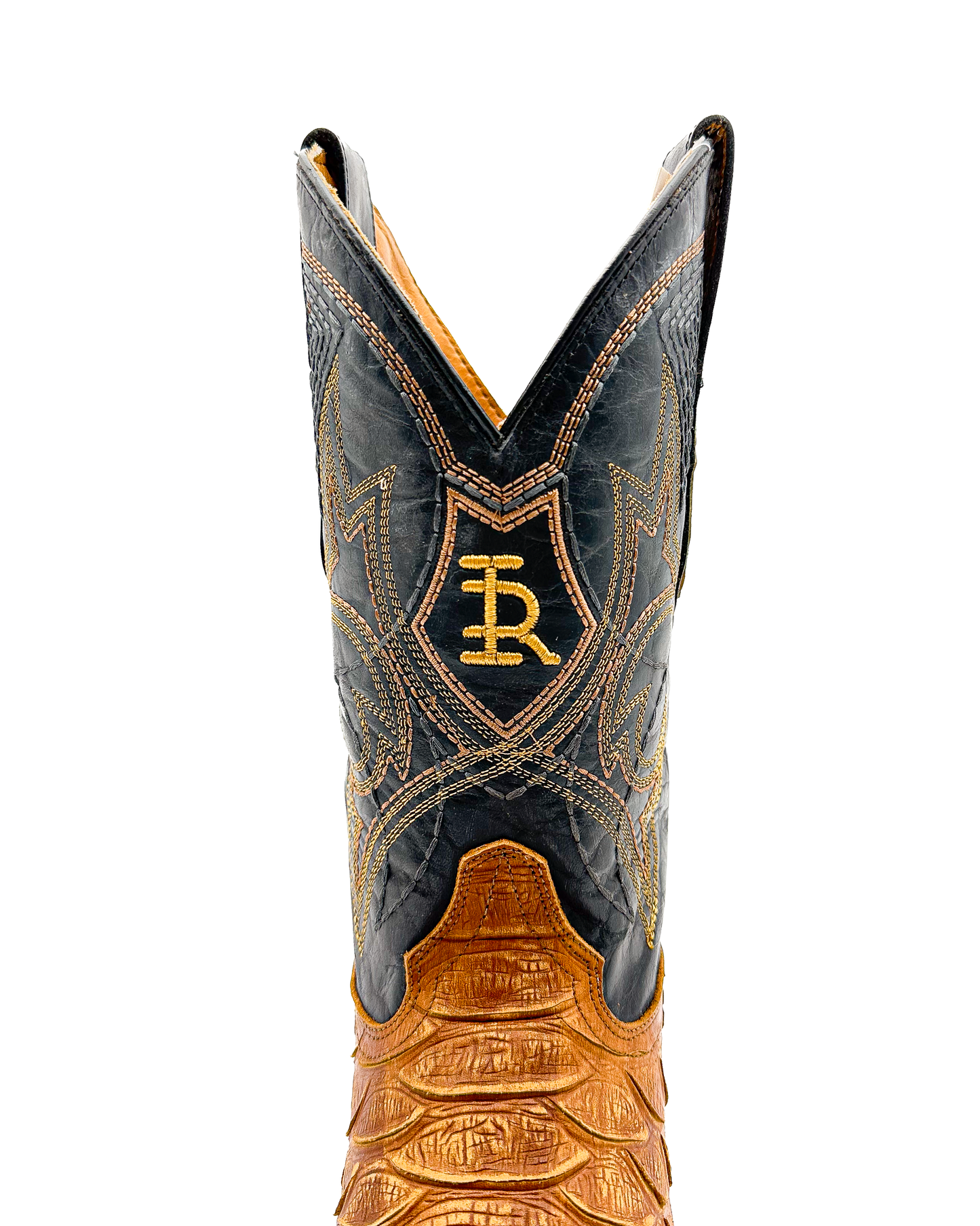 Cowboy Boot Light Brown Phyton