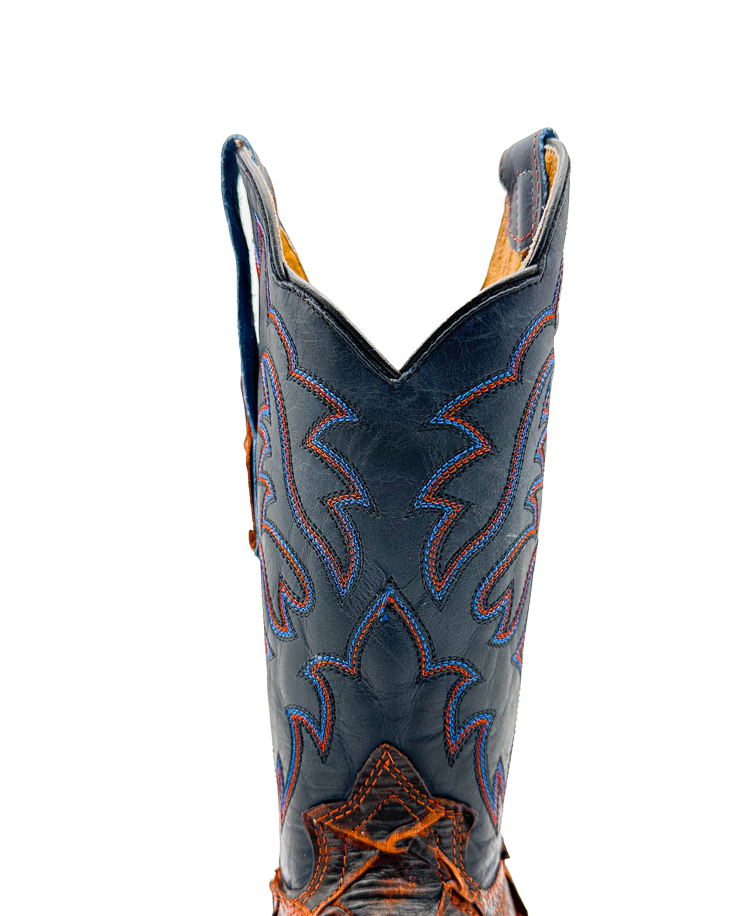 Cowboy Boot Rustic Cognac Bass