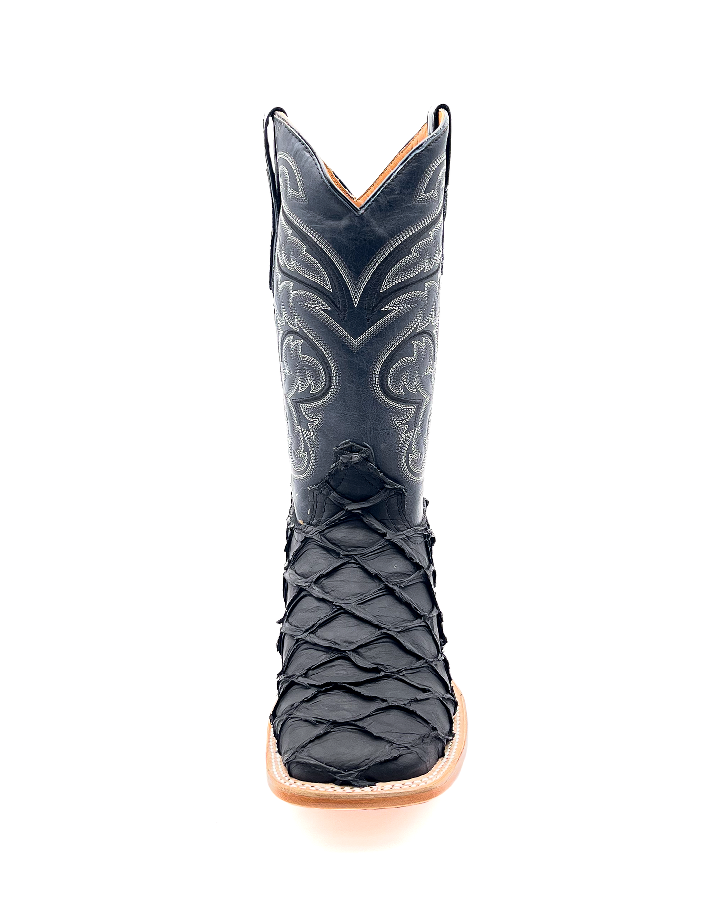 Cowboy Boot Black Pirarucu Bass