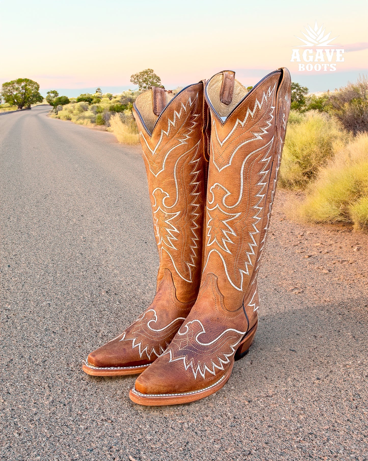 Cowboy Boot Tall Light Brown