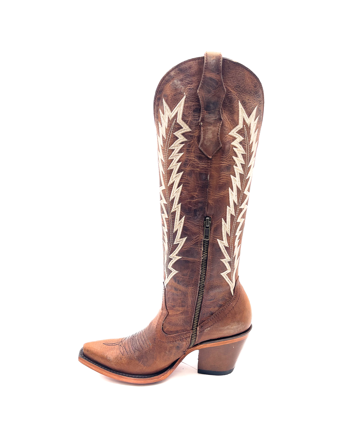 Cowboy Boot Junia Brown Saddle