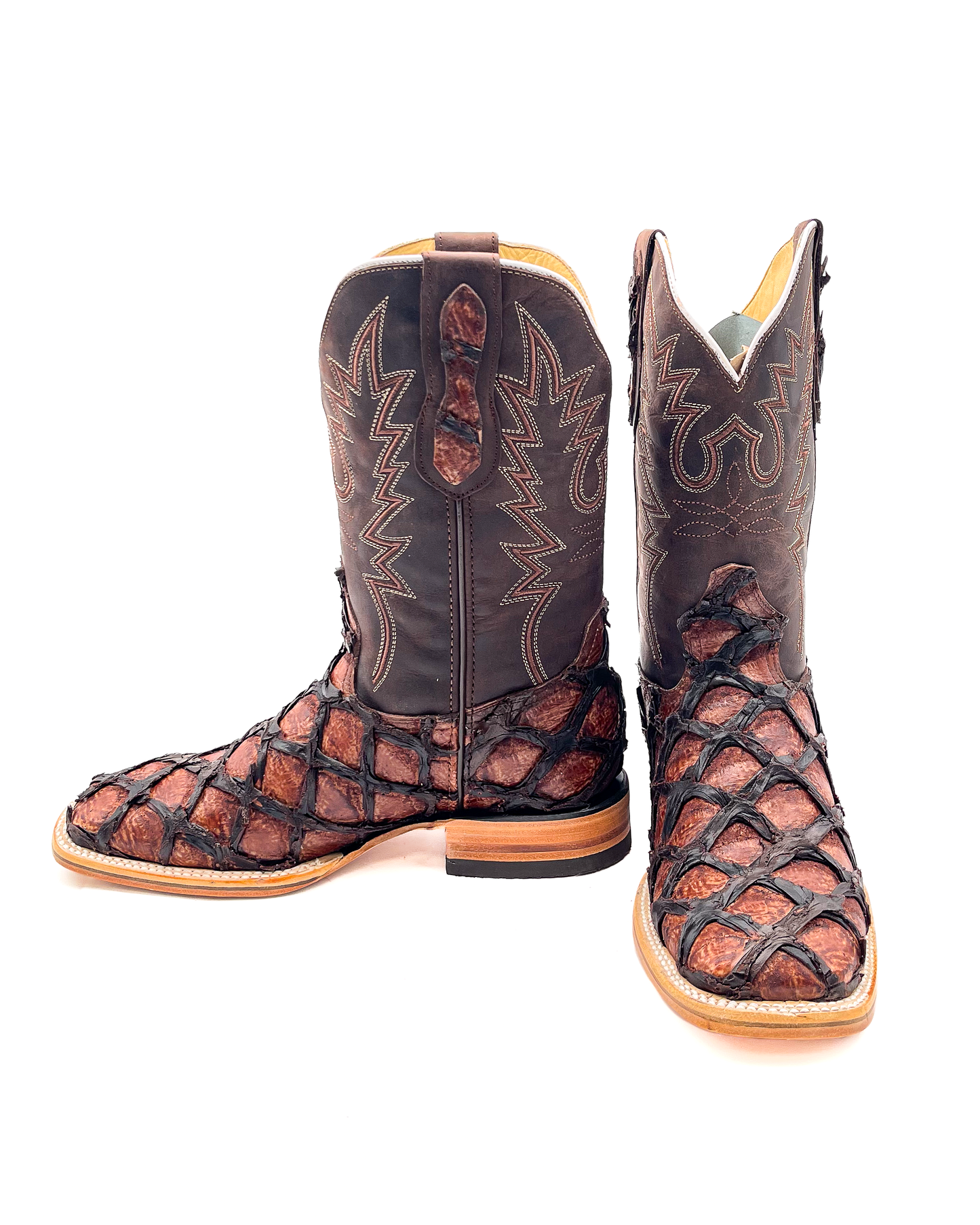 Cowboy Boot Brown Pirarucu Bass