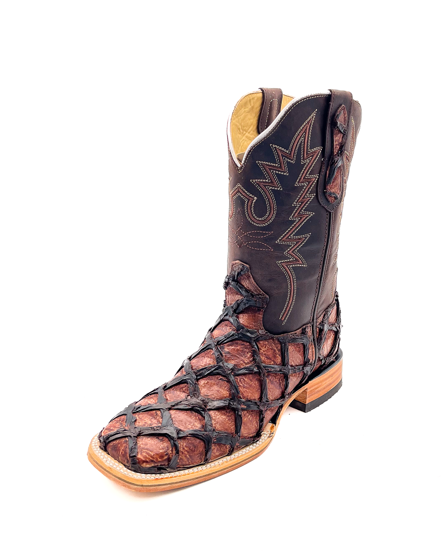 Cowboy Boot Brown Pirarucu Bass