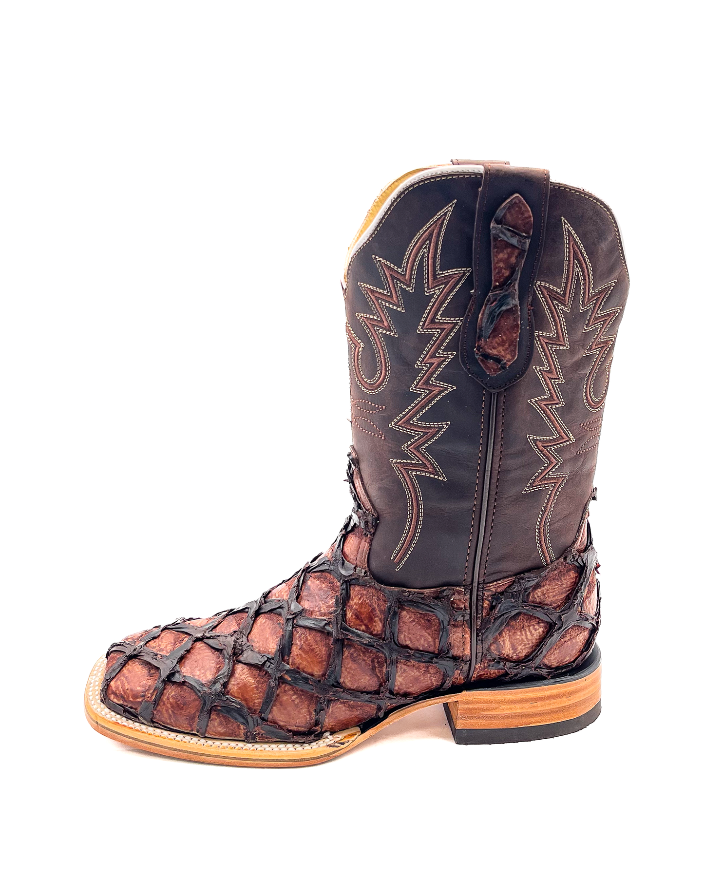 Cowboy Boot Brown Pirarucu Bass