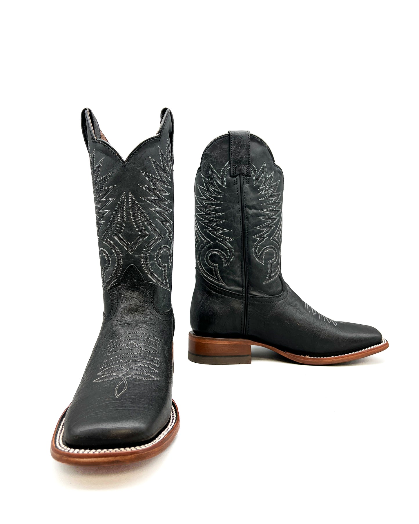 Cowboy Boot Black Elephant