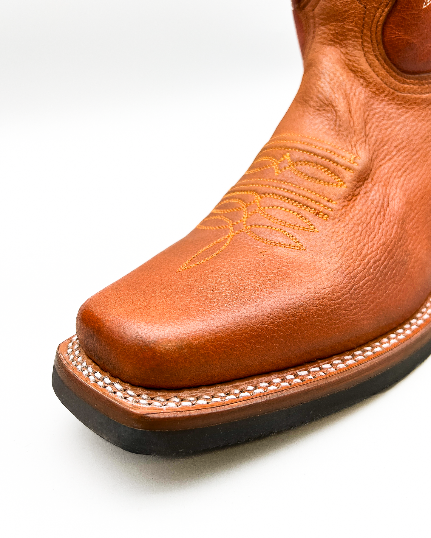 Cowboy Boot Cognac Rubber Sole