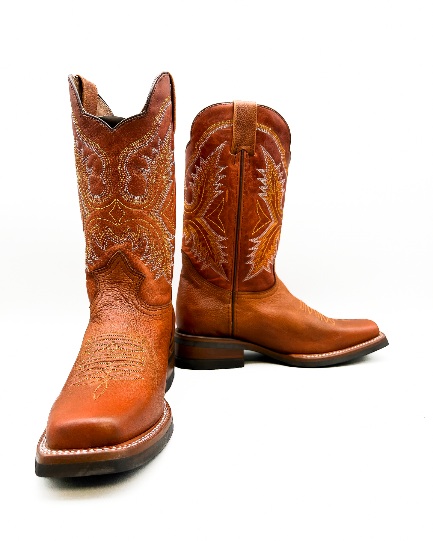 Cowboy Boot Cognac Rubber Sole